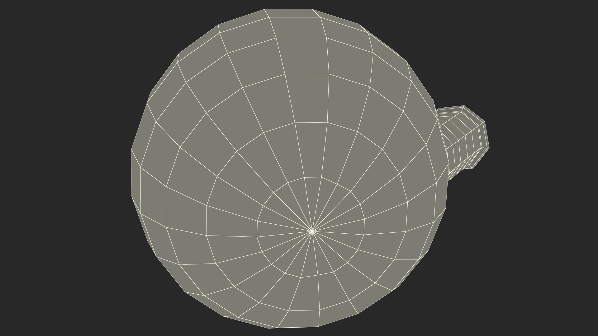 3D model Round Bottom 2-neck Flask