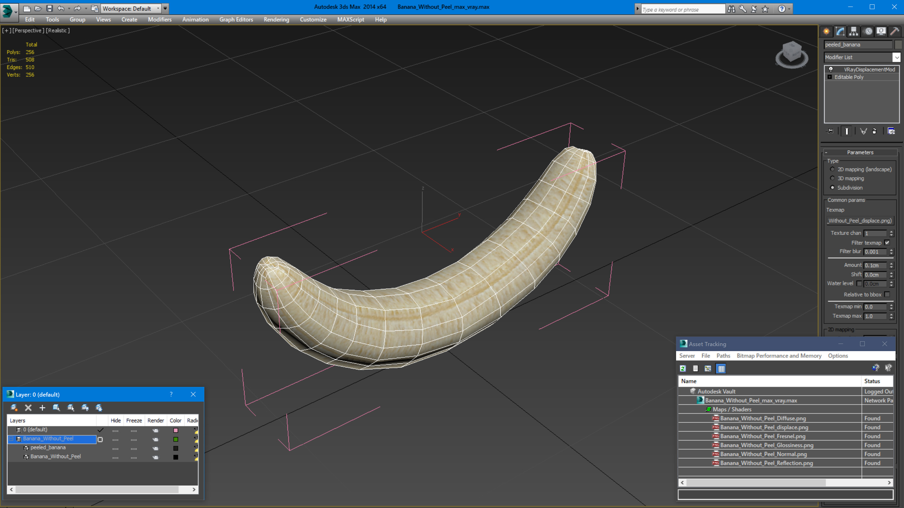 Banana Without Peel 3D model
