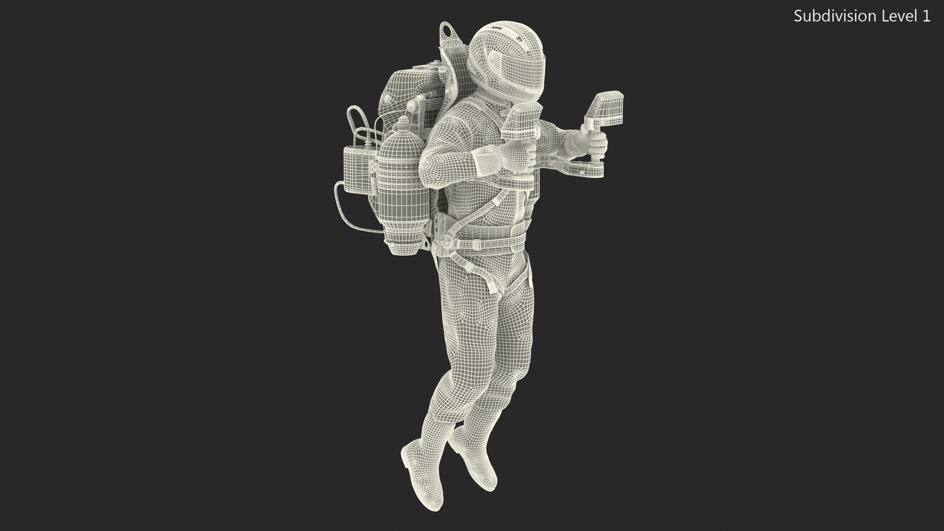 JetPack JB-10 With Pilot 3D model