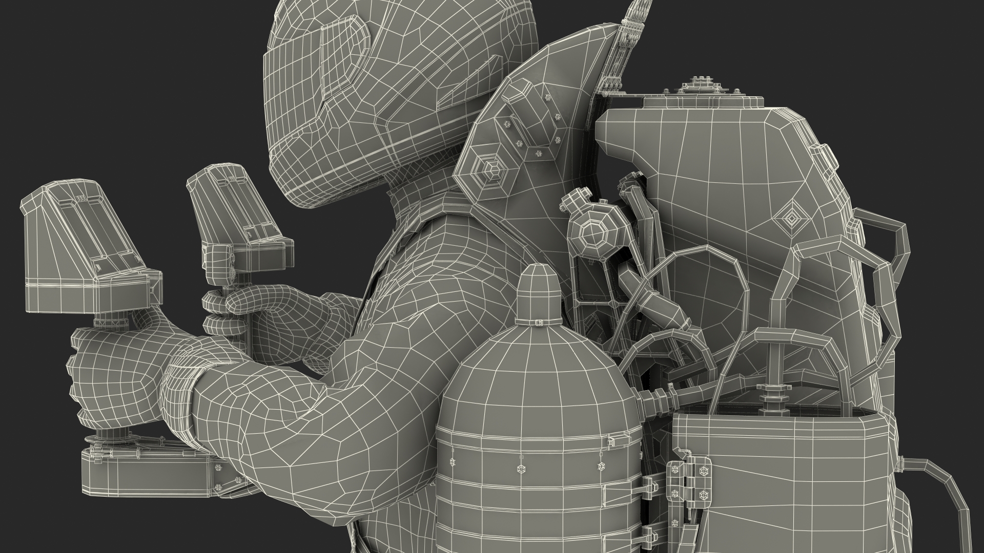 JetPack JB-10 With Pilot 3D model
