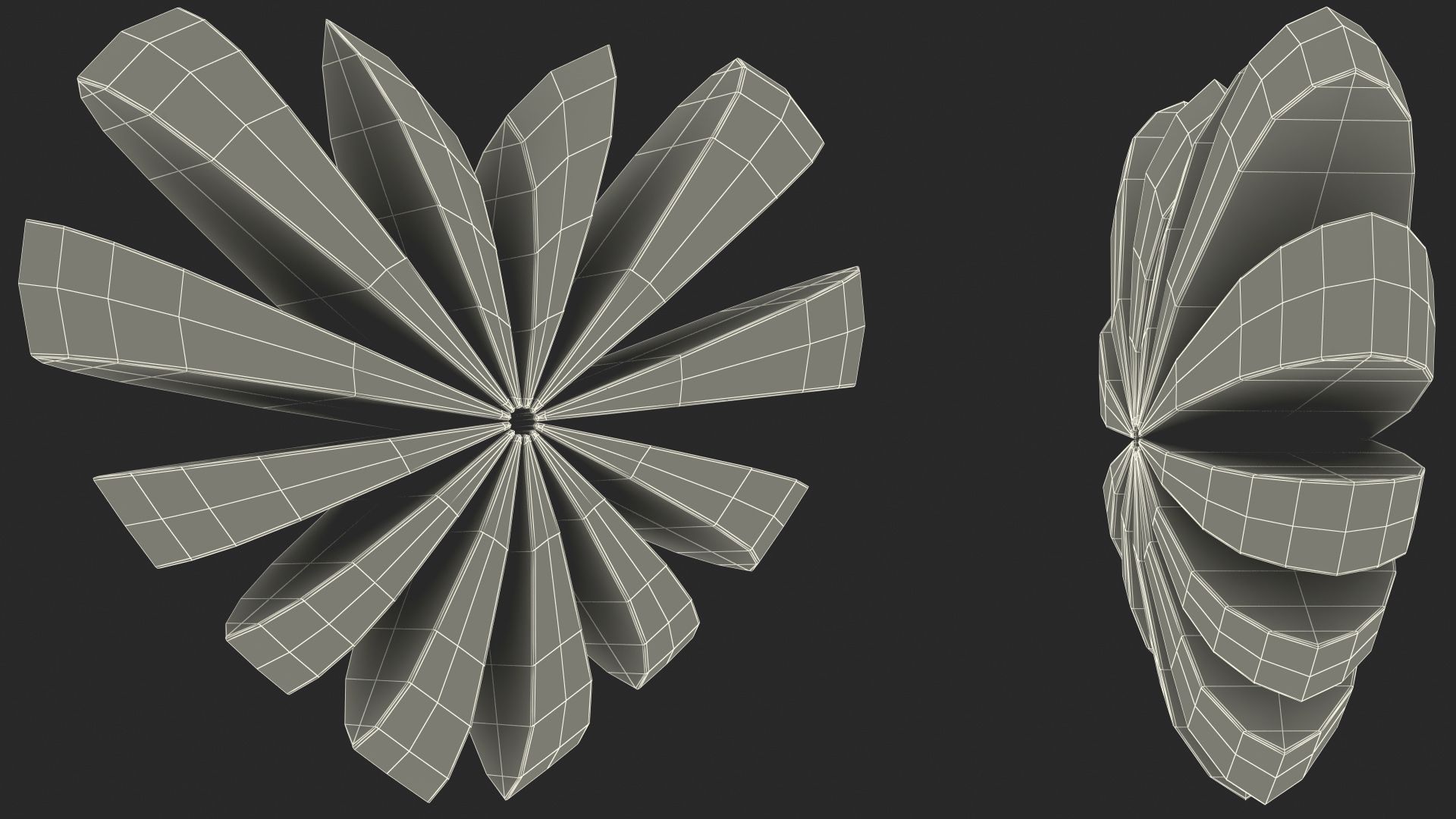 Heart with Radial Sections Emoji 3D