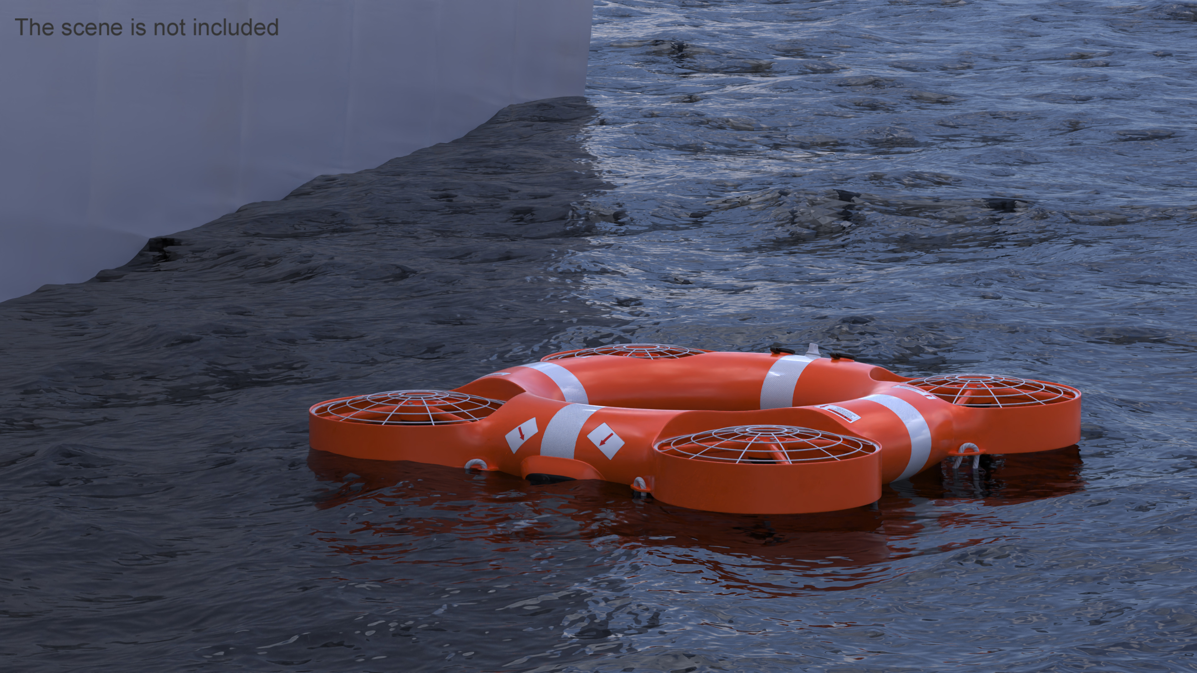 3D model Water Rescue Drone Orange