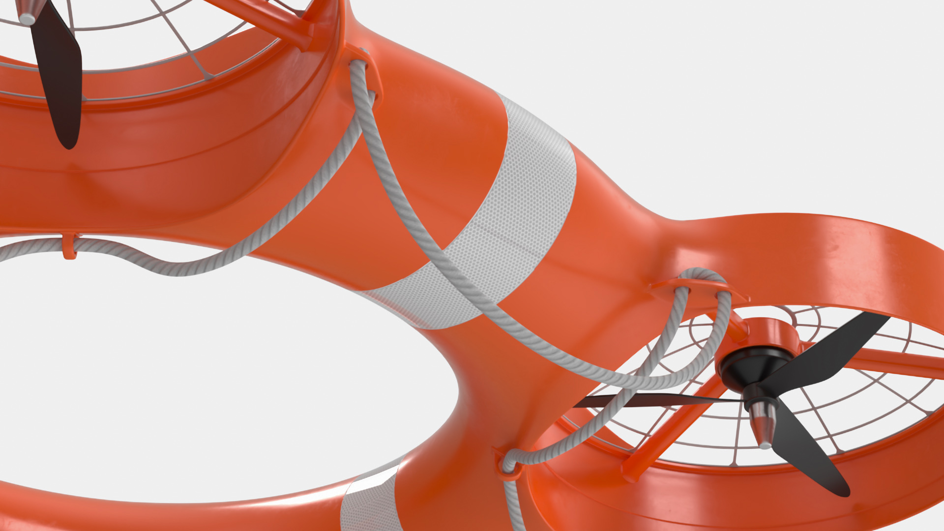 3D model Water Rescue Drone Orange