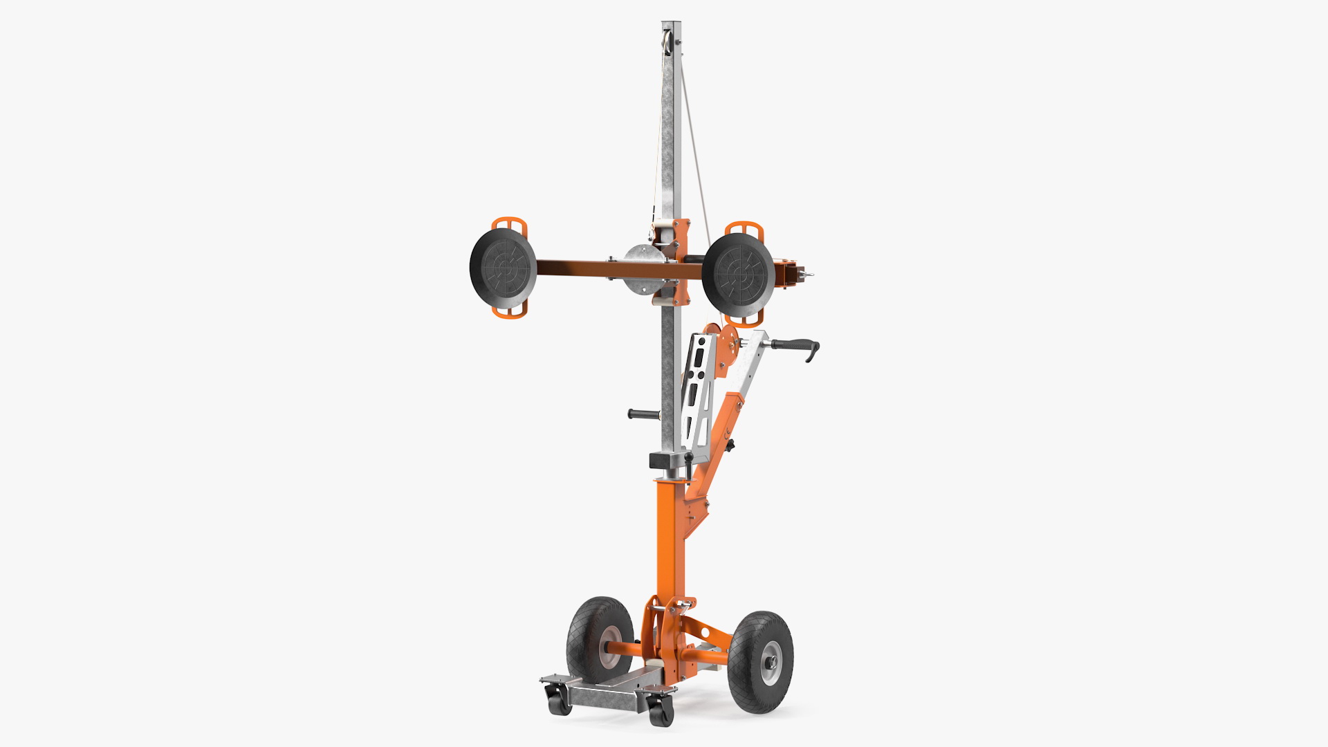 Portable Glass Vacuum Lifting Trolley 3D
