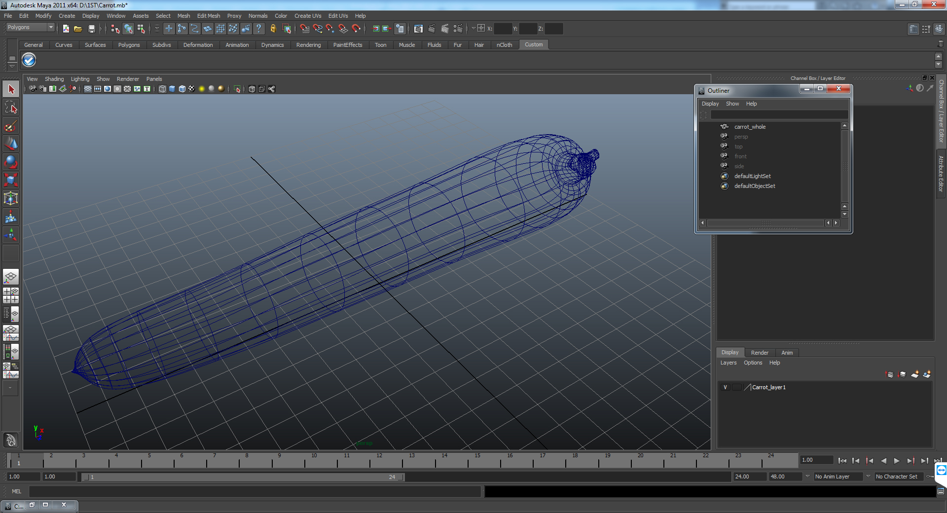 3D model Carrot