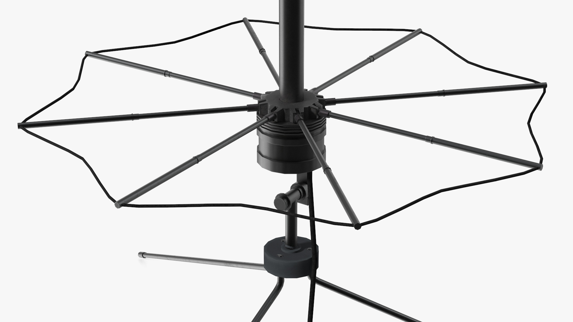 Radio AN-PRC-117G Falcon III with SATCOM Antenna Game Ready, view 6