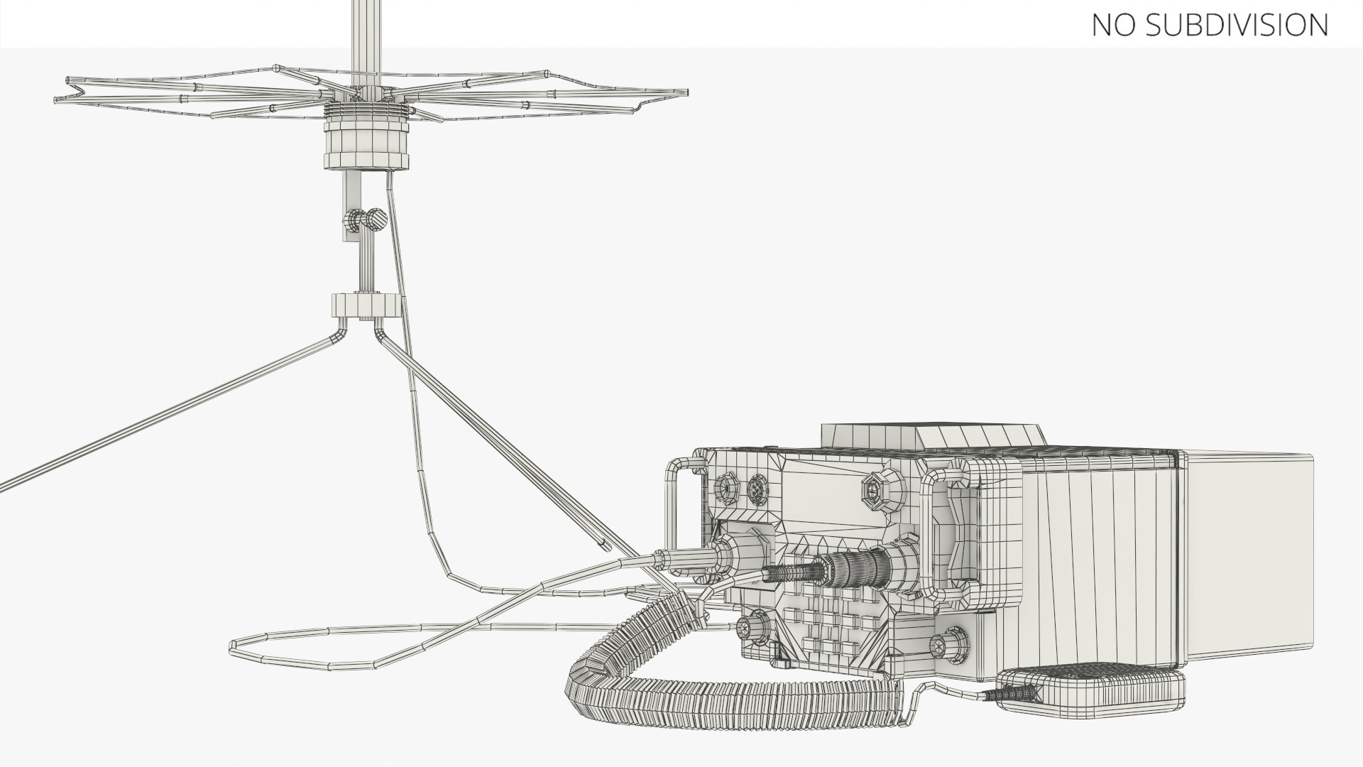 Radio AN-PRC-117G Falcon III with SATCOM Antenna Game Ready, view 8