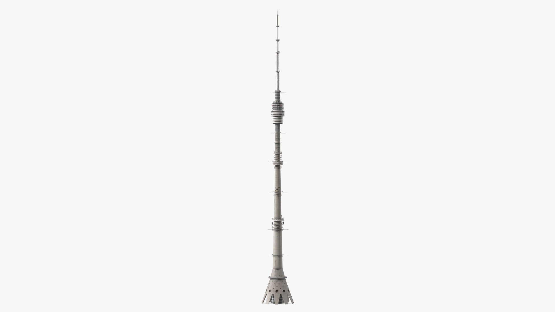 3D model Ostankino Tower