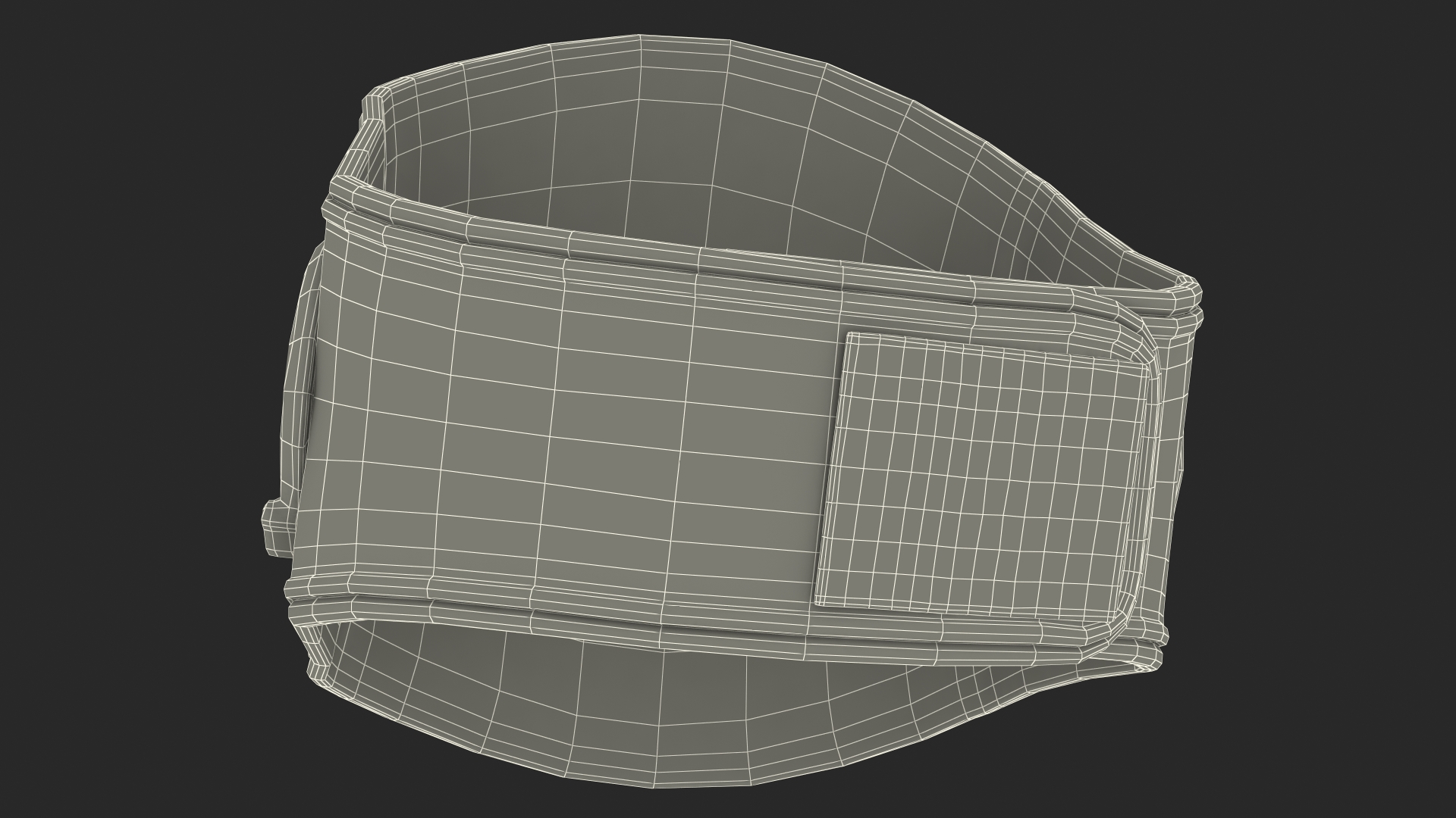 3D IBF Championship Belt Folded whith Fur model