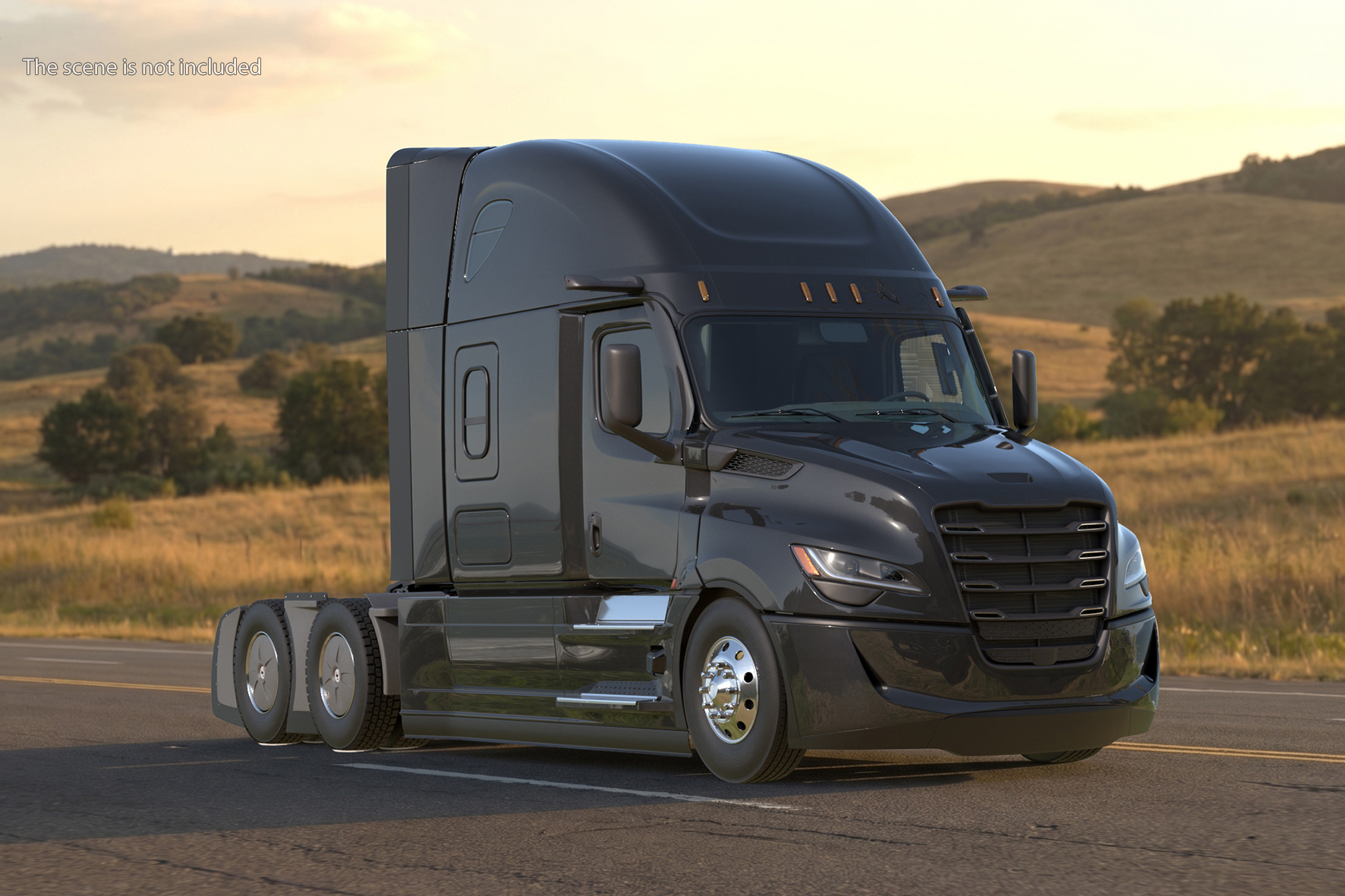 Aerodynamic Sleeper Semi Truck Tractor - view 3