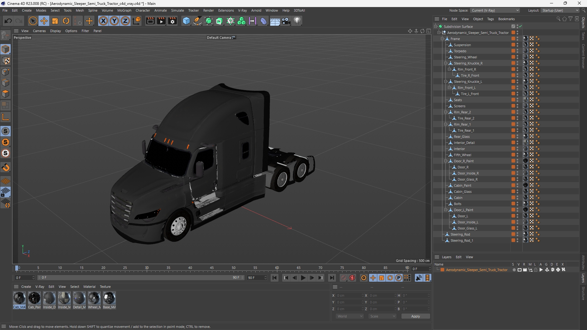 Aerodynamic Sleeper Semi Truck Tractor - view 12