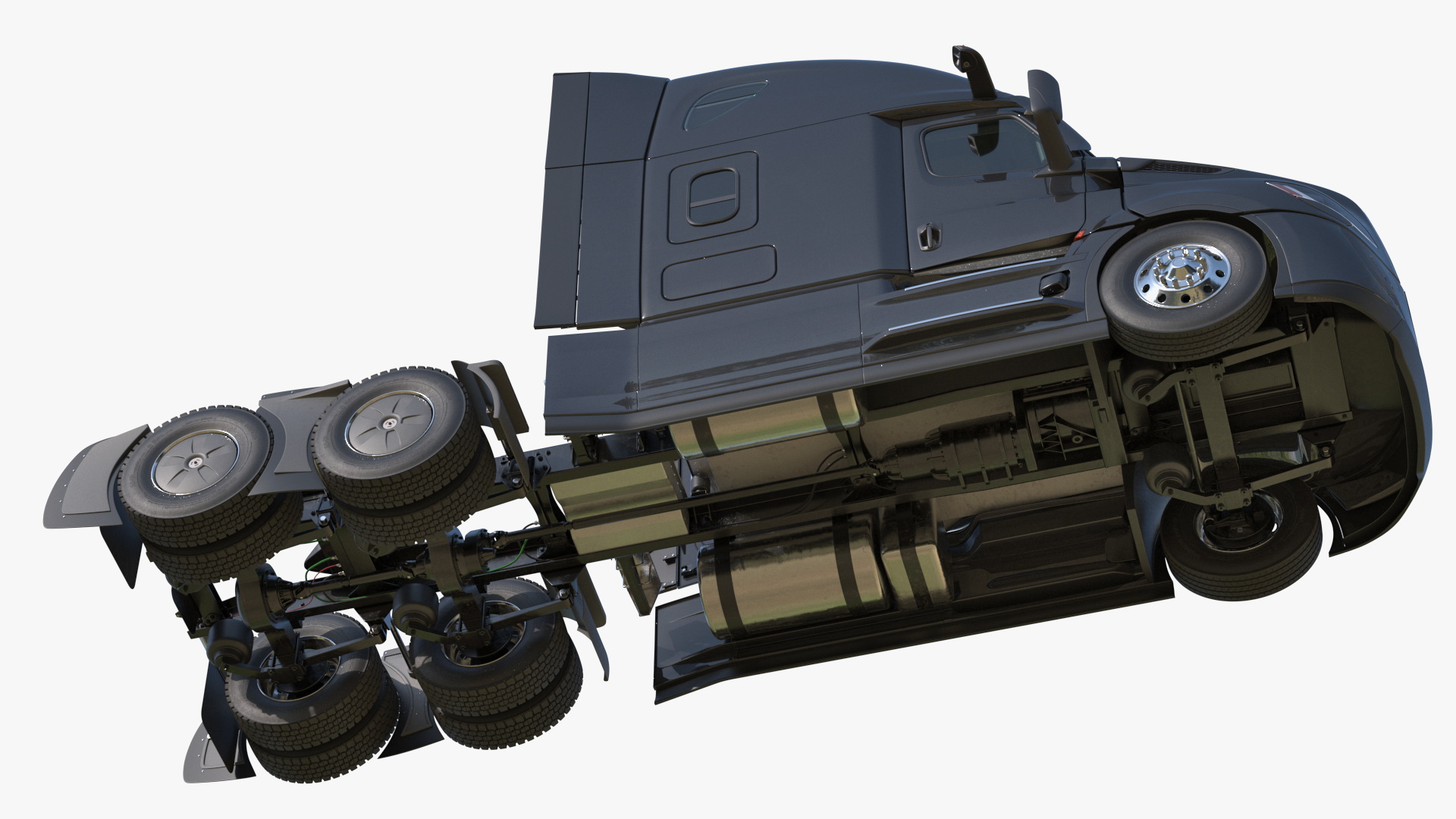 Aerodynamic Sleeper Semi Truck Tractor - view 8