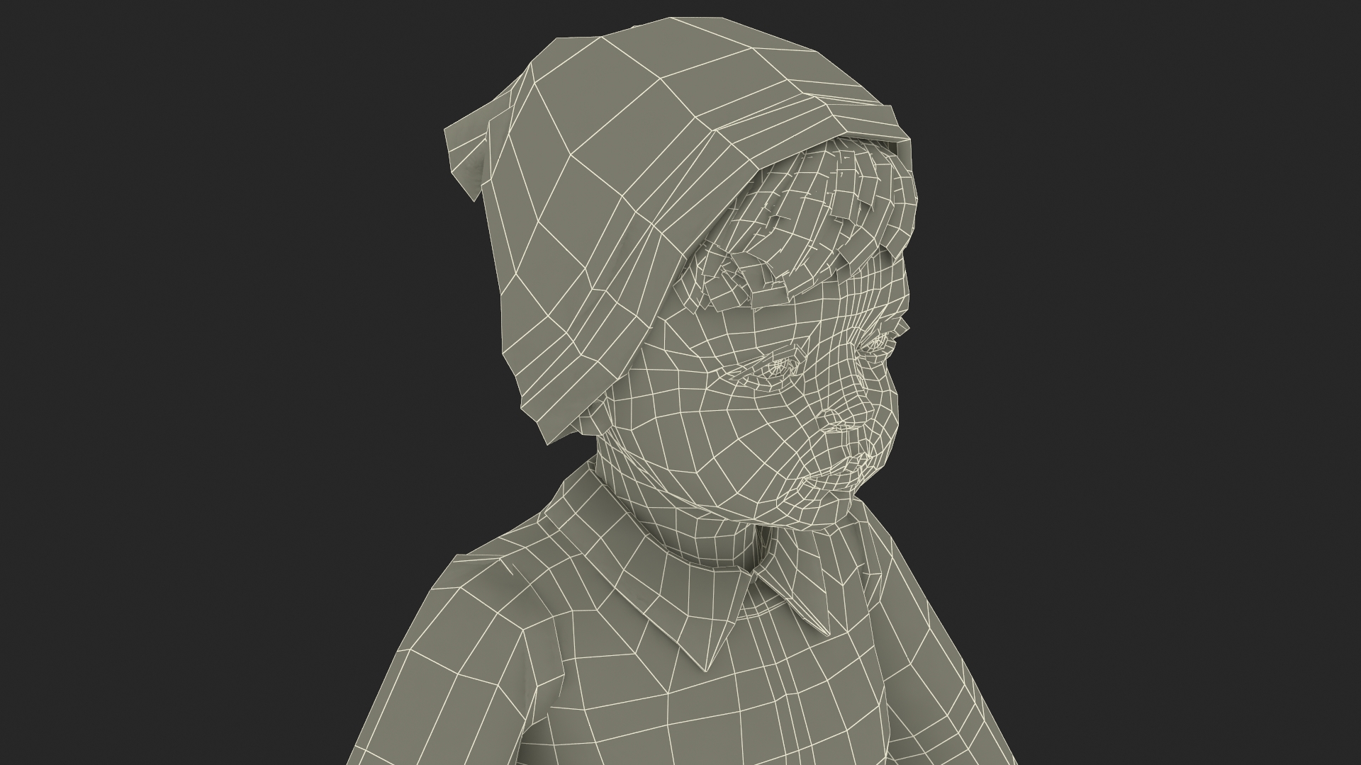 3D Child in Fall Clothes A-Pose model