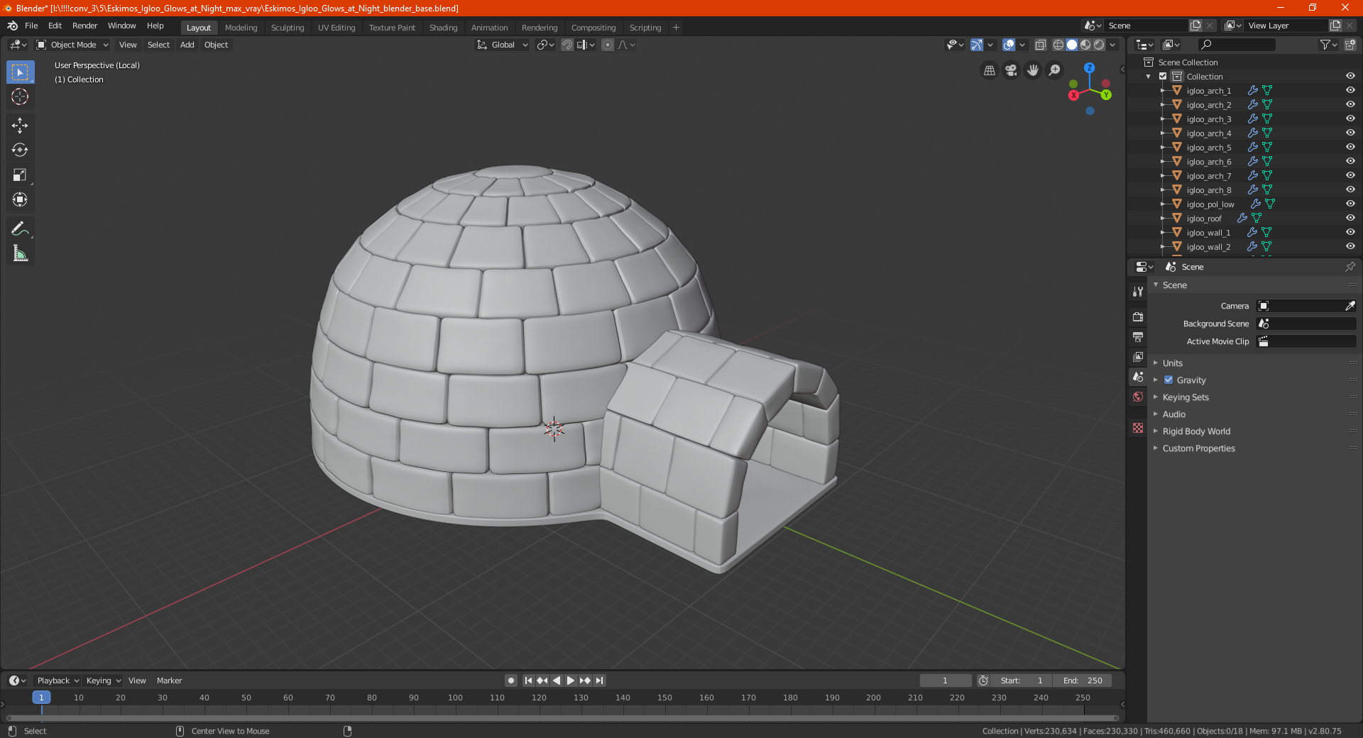 Igloo 3D model