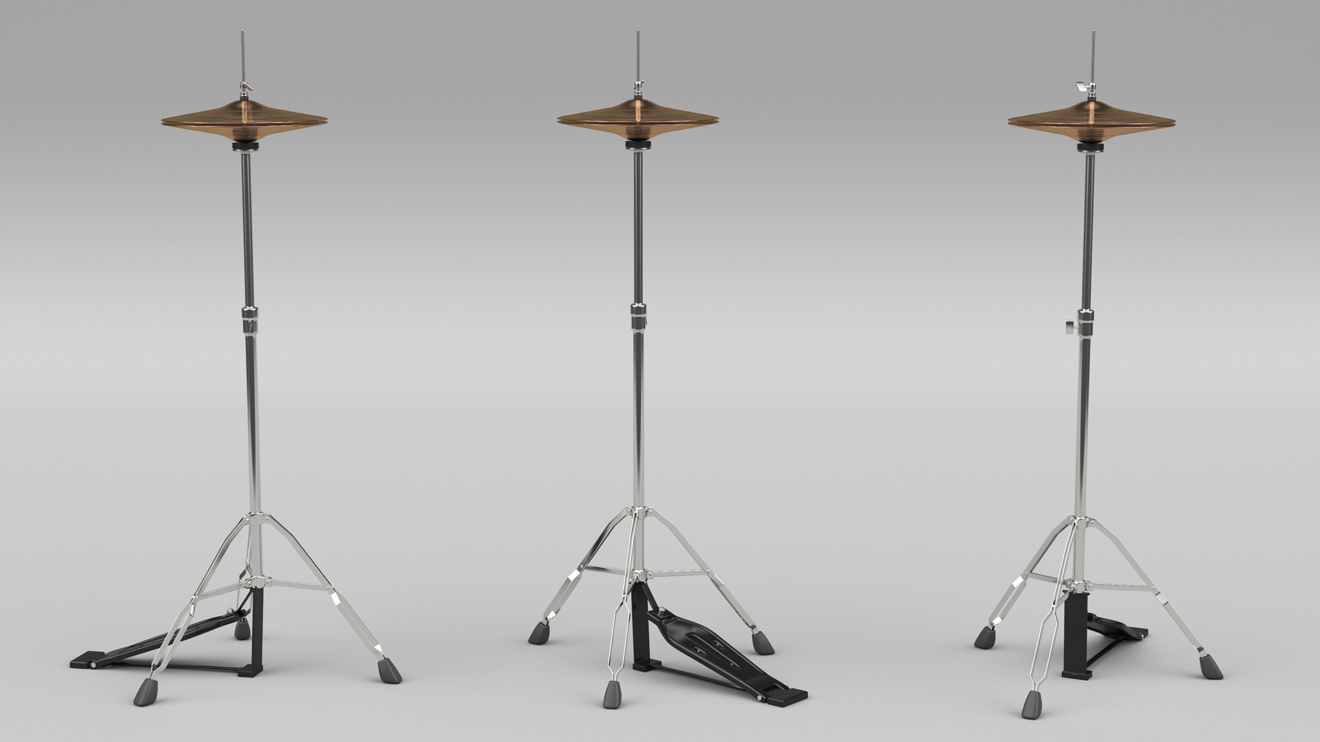 Hi-Hat Cymbal Stand 3D model
