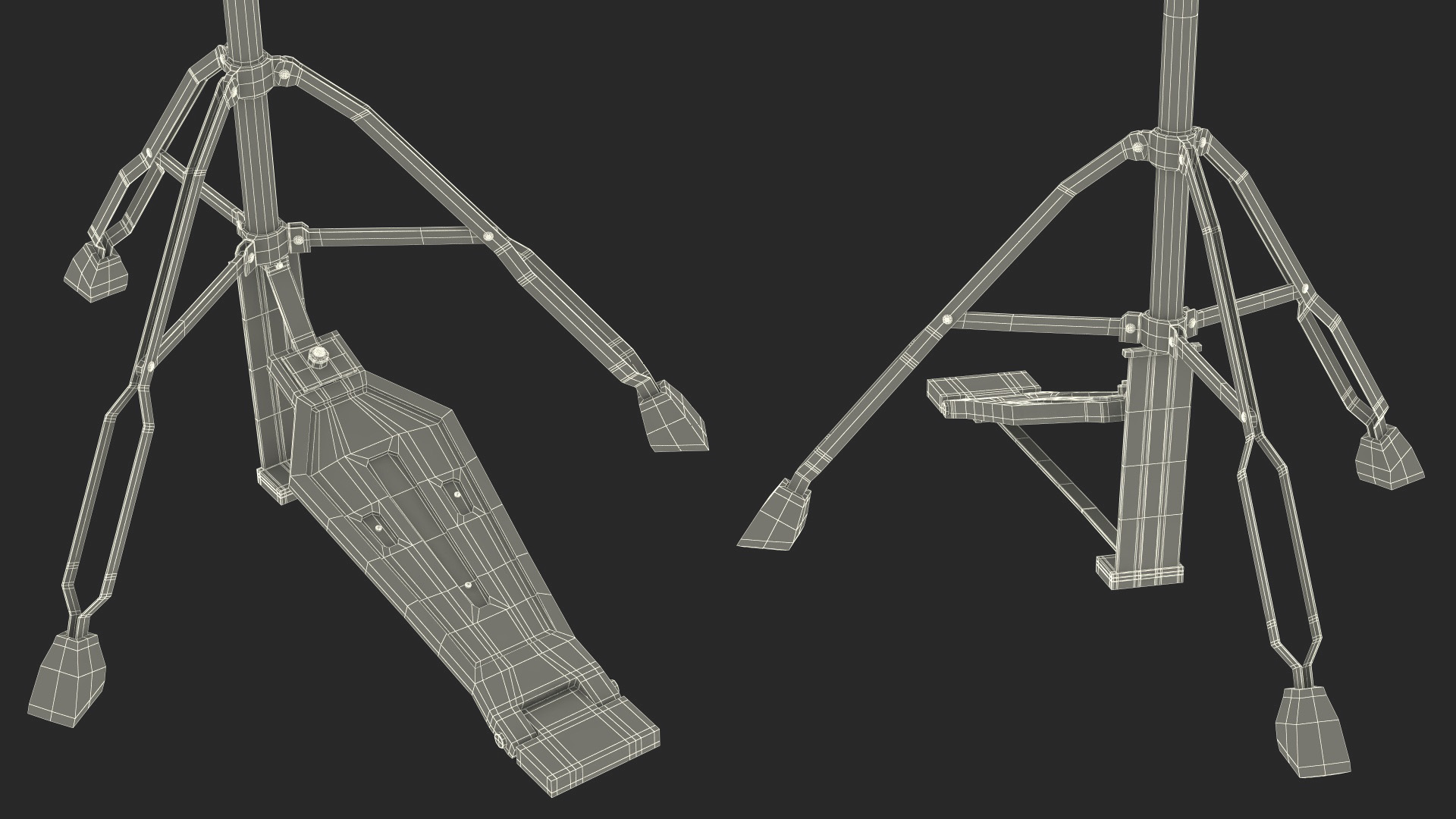Hi-Hat Cymbal Stand 3D model