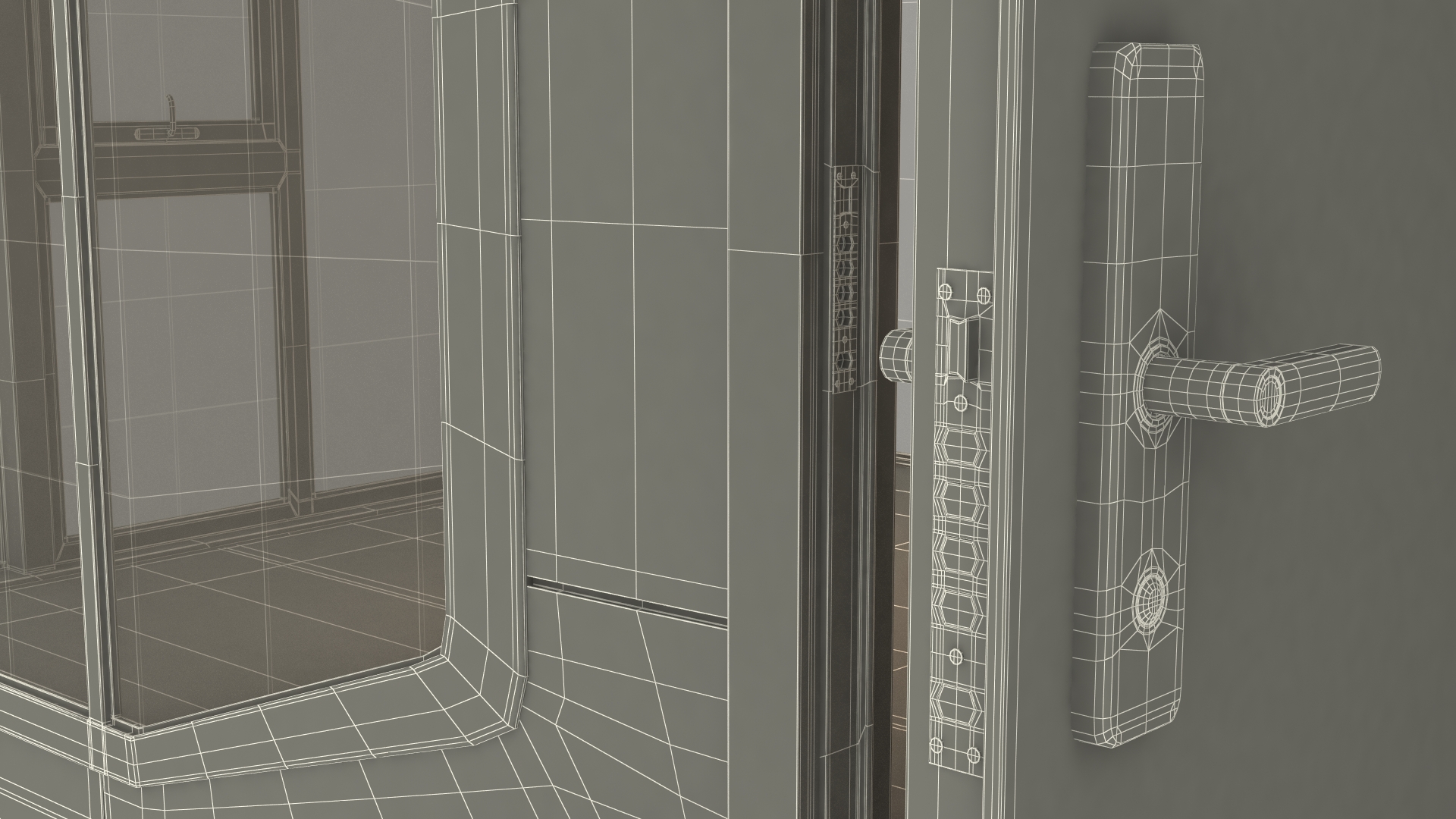Futuristic Capsule House Lights On 3D model