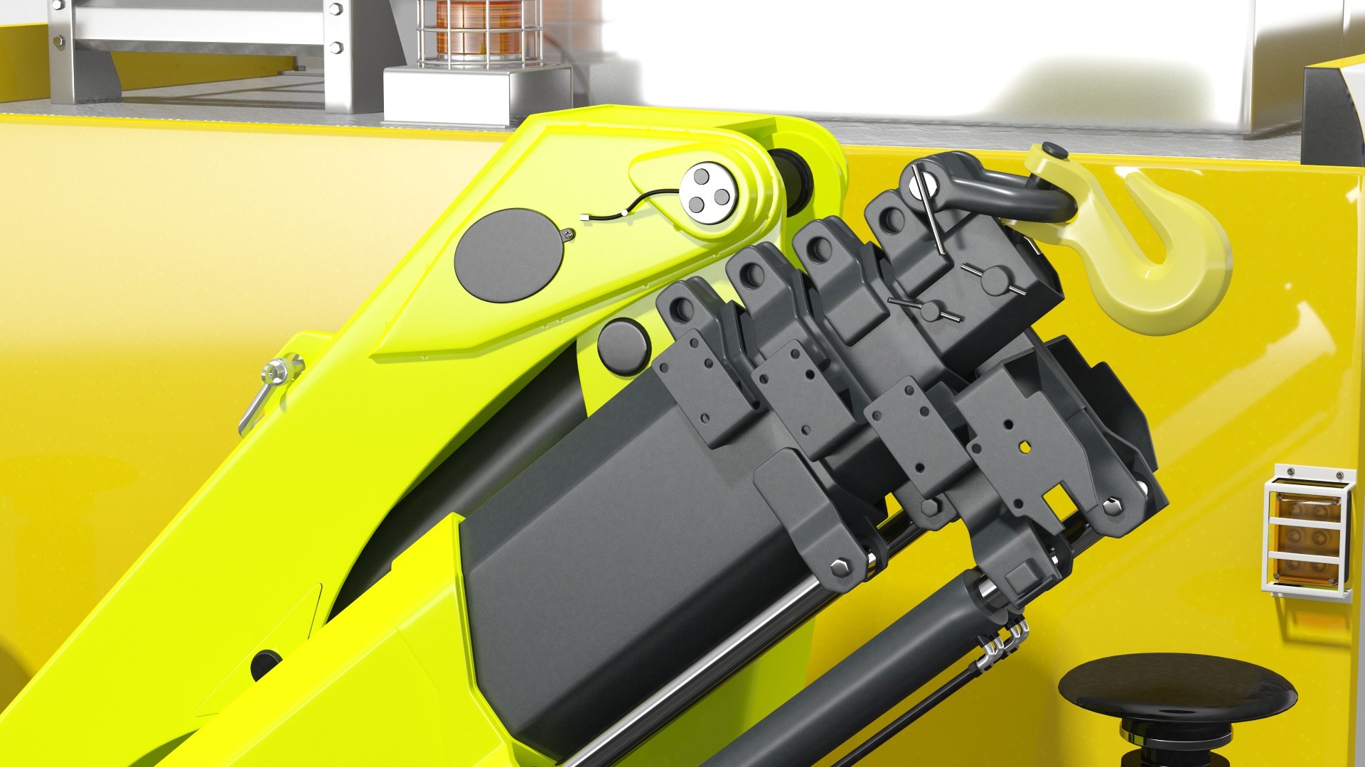 3D Modern Fire Truck Simple Interior model