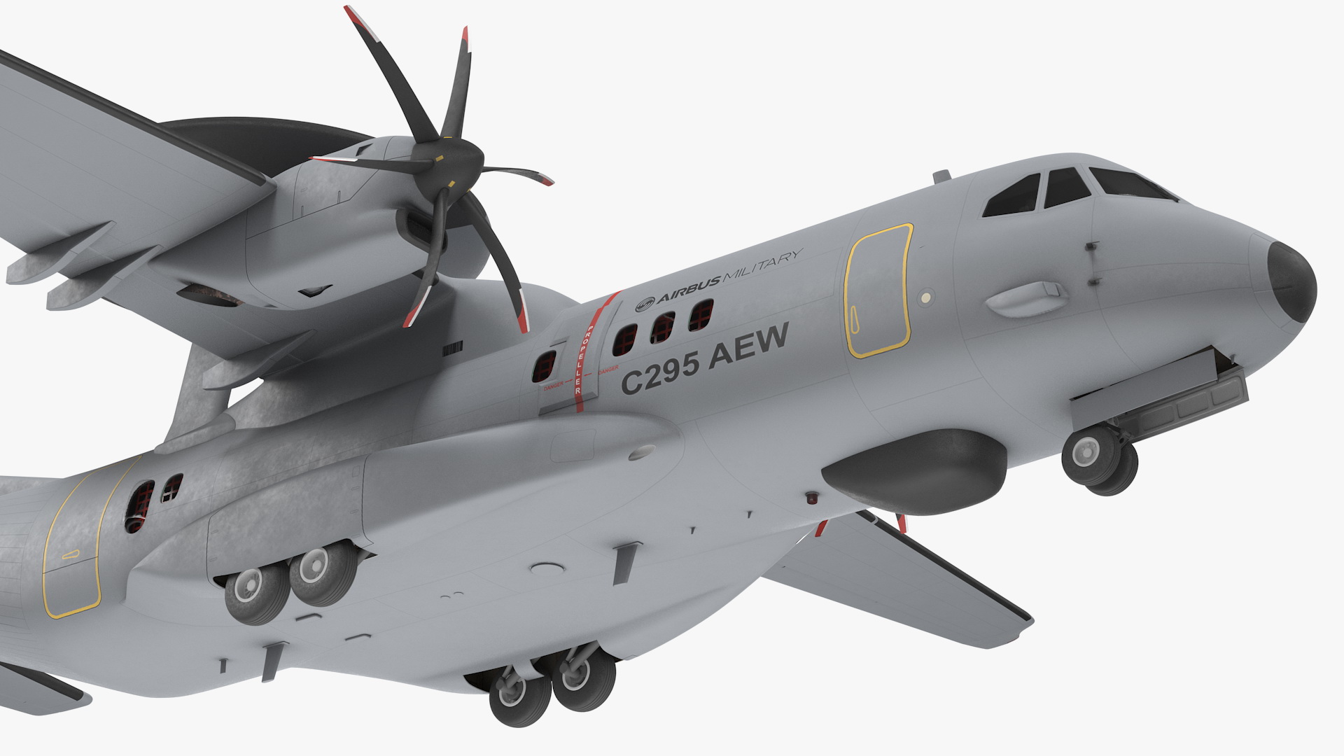 3D model Airbus C295 Airborne Early Warning and Control Aircraft