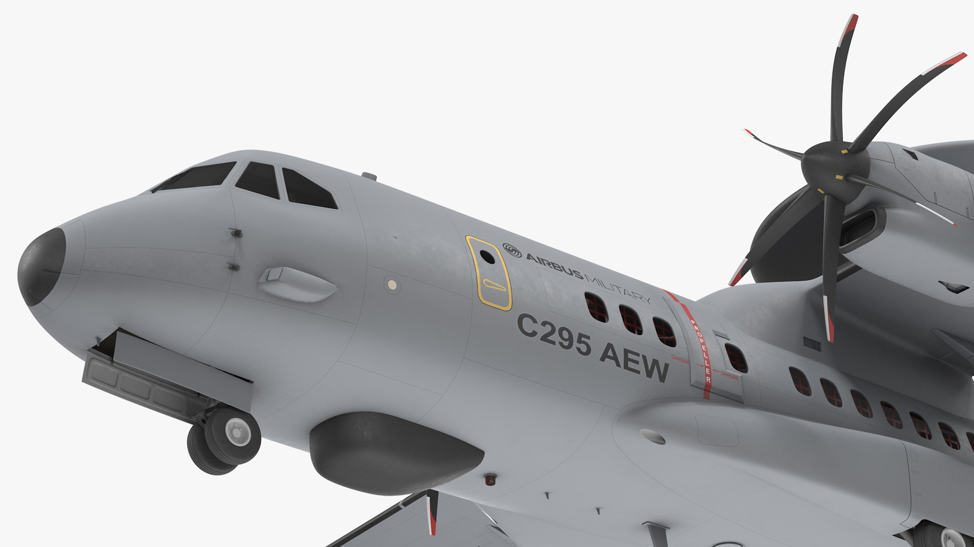 3D model Airbus C295 Airborne Early Warning and Control Aircraft