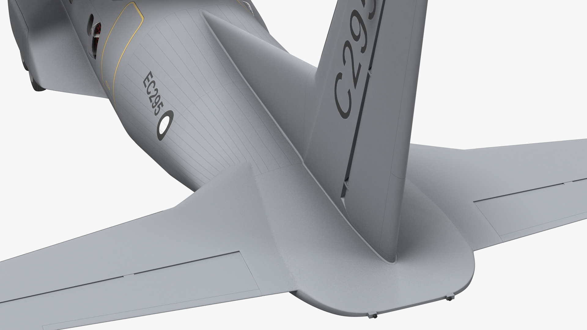 3D model Airbus C295 Airborne Early Warning and Control Aircraft