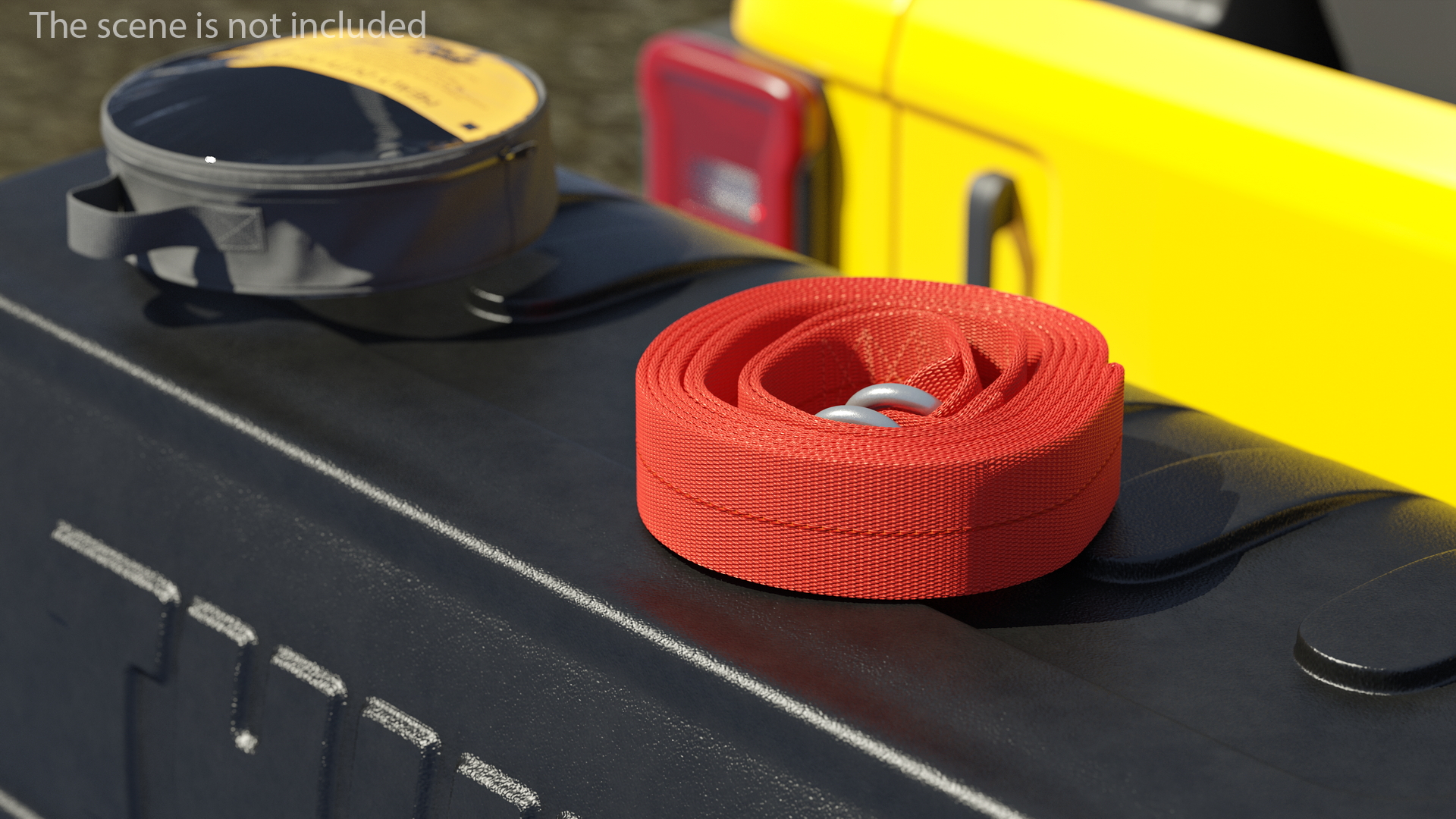 3D Heavy Duty Tow Rope Packed