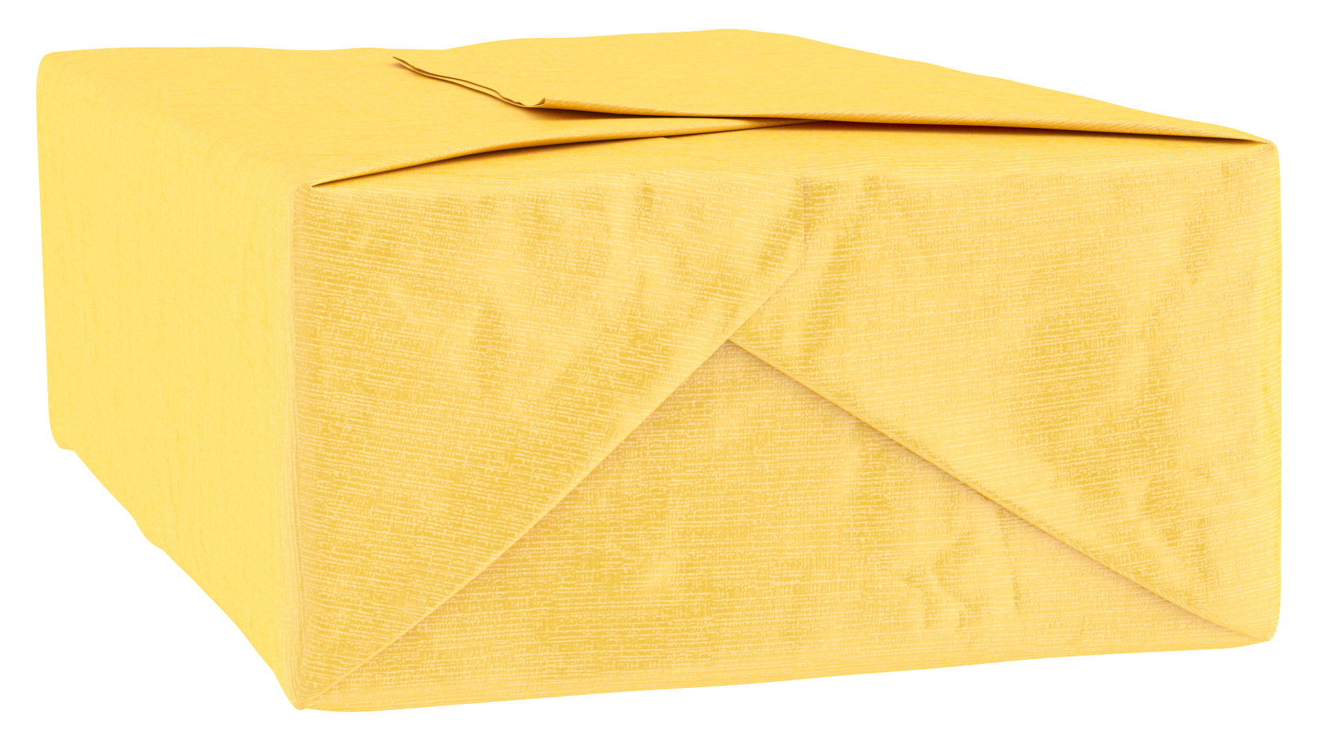 Butter Block in Metallic Gold Foil 3D model