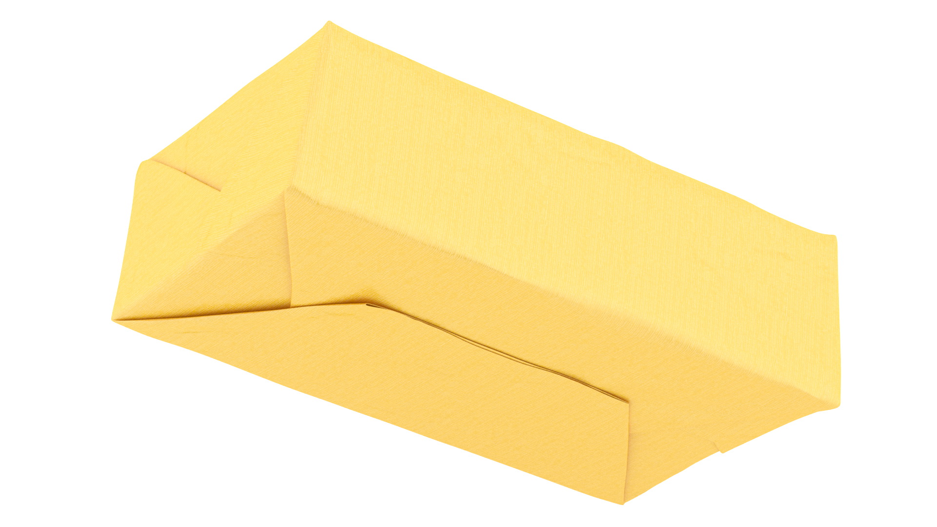 Butter Block in Metallic Gold Foil 3D model