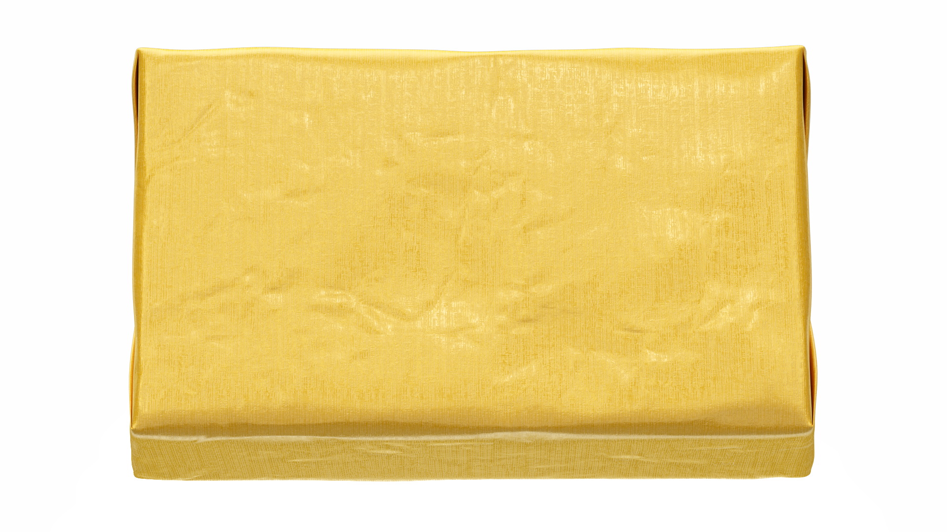 Butter Block in Metallic Gold Foil 3D model