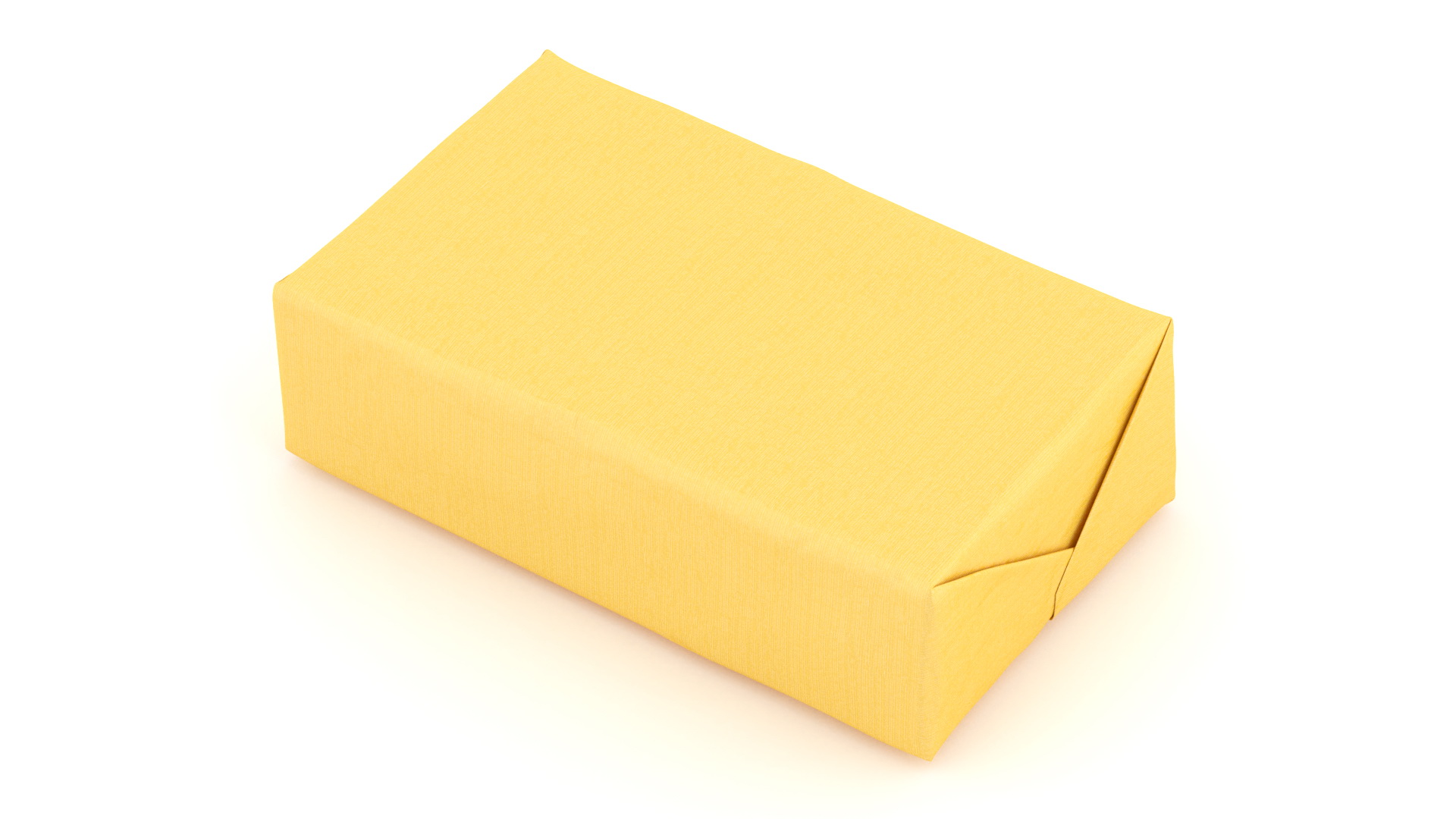 Butter Block in Metallic Gold Foil 3D model