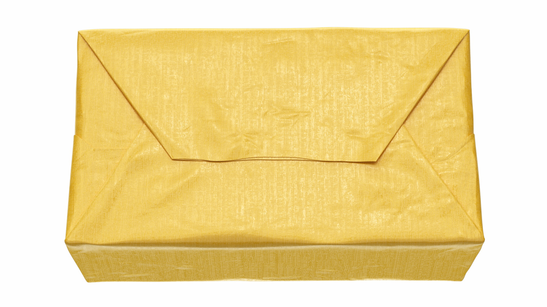 Butter Block in Metallic Gold Foil 3D model