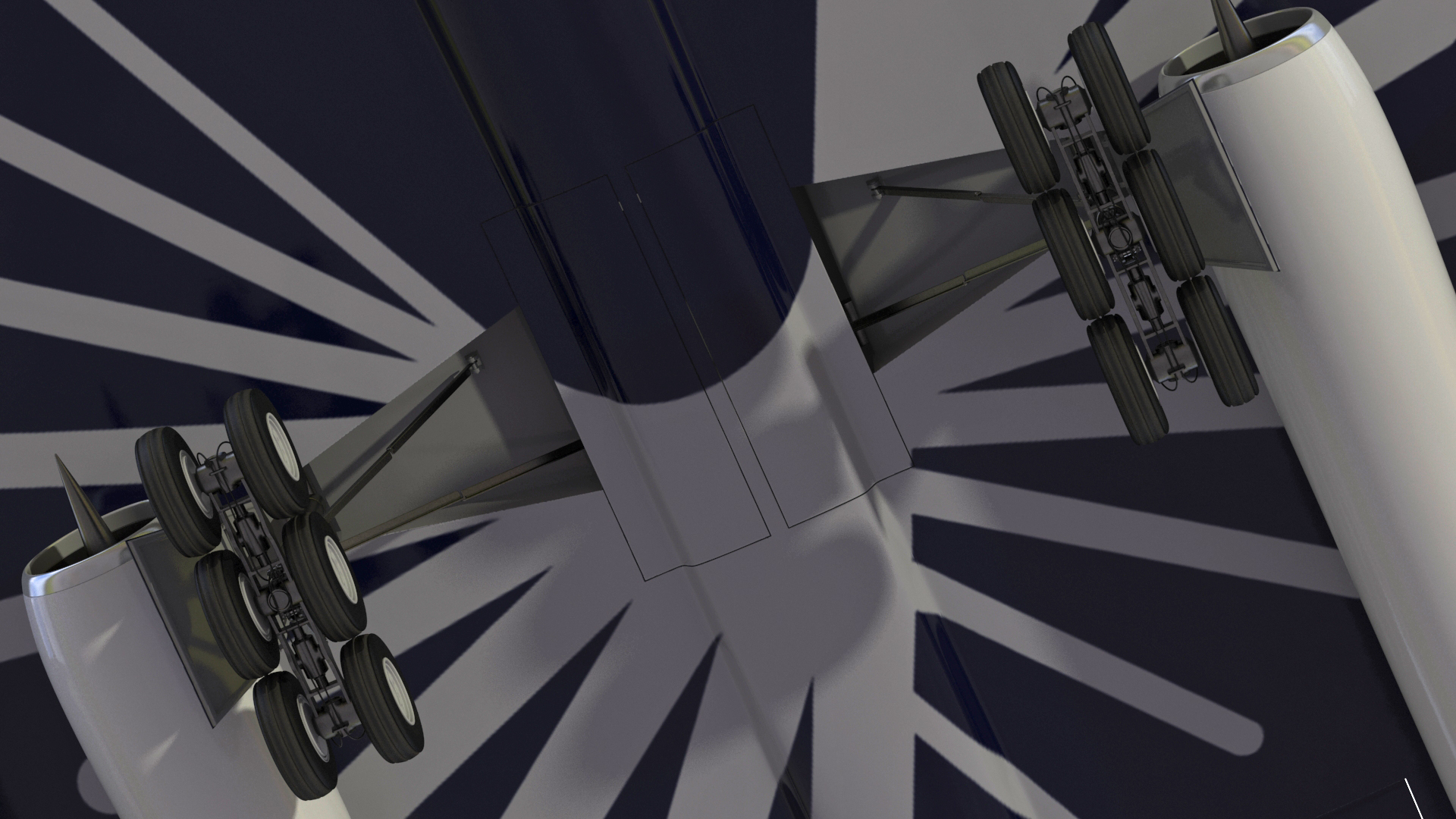 Overture Supersonic Jet Aircraft 3D