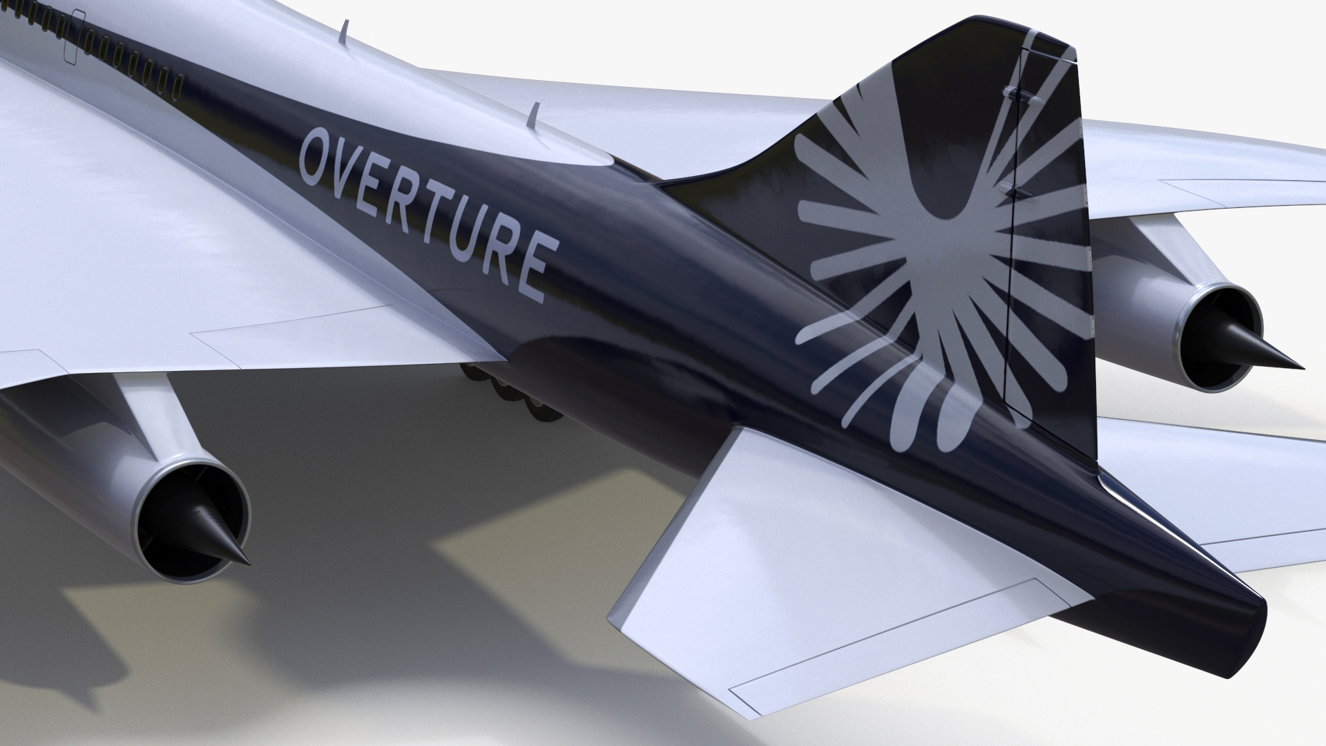 Overture Supersonic Jet Aircraft 3D