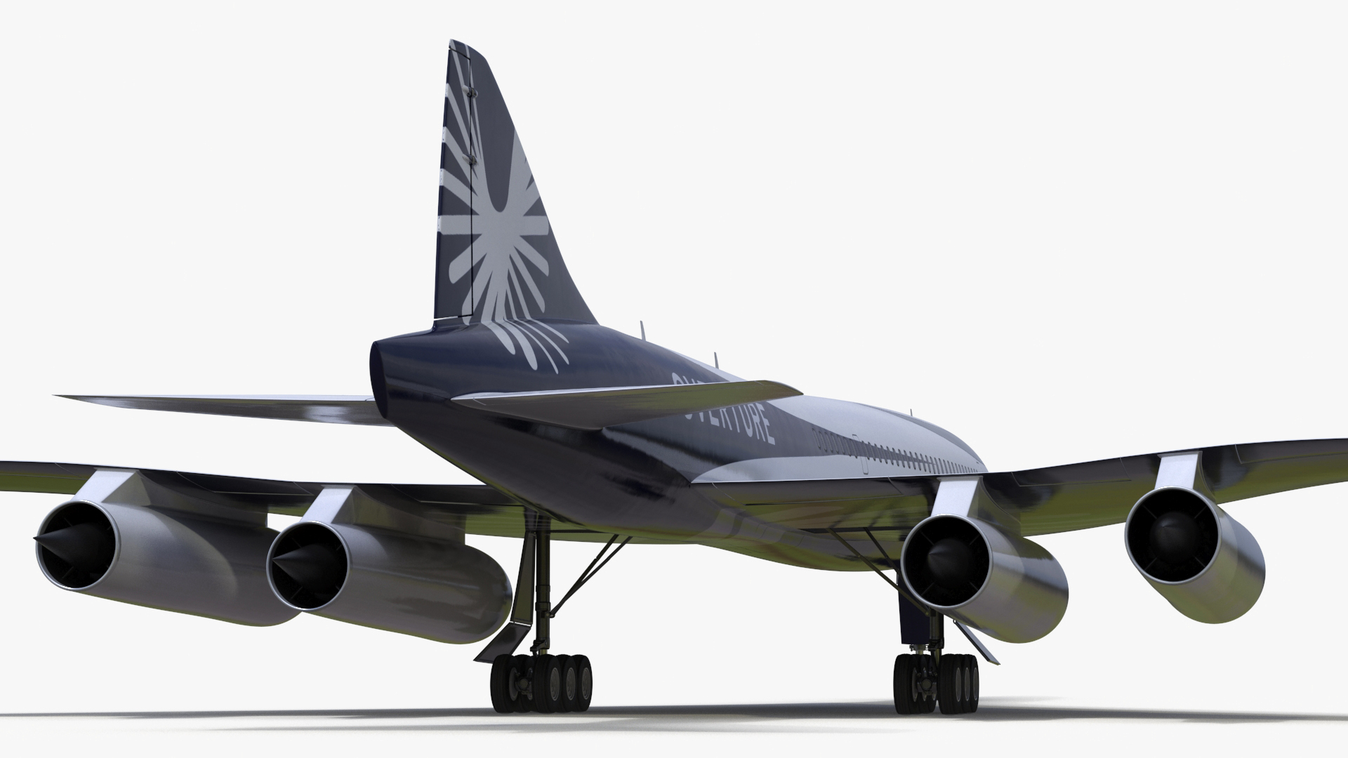 Overture Supersonic Jet Aircraft 3D