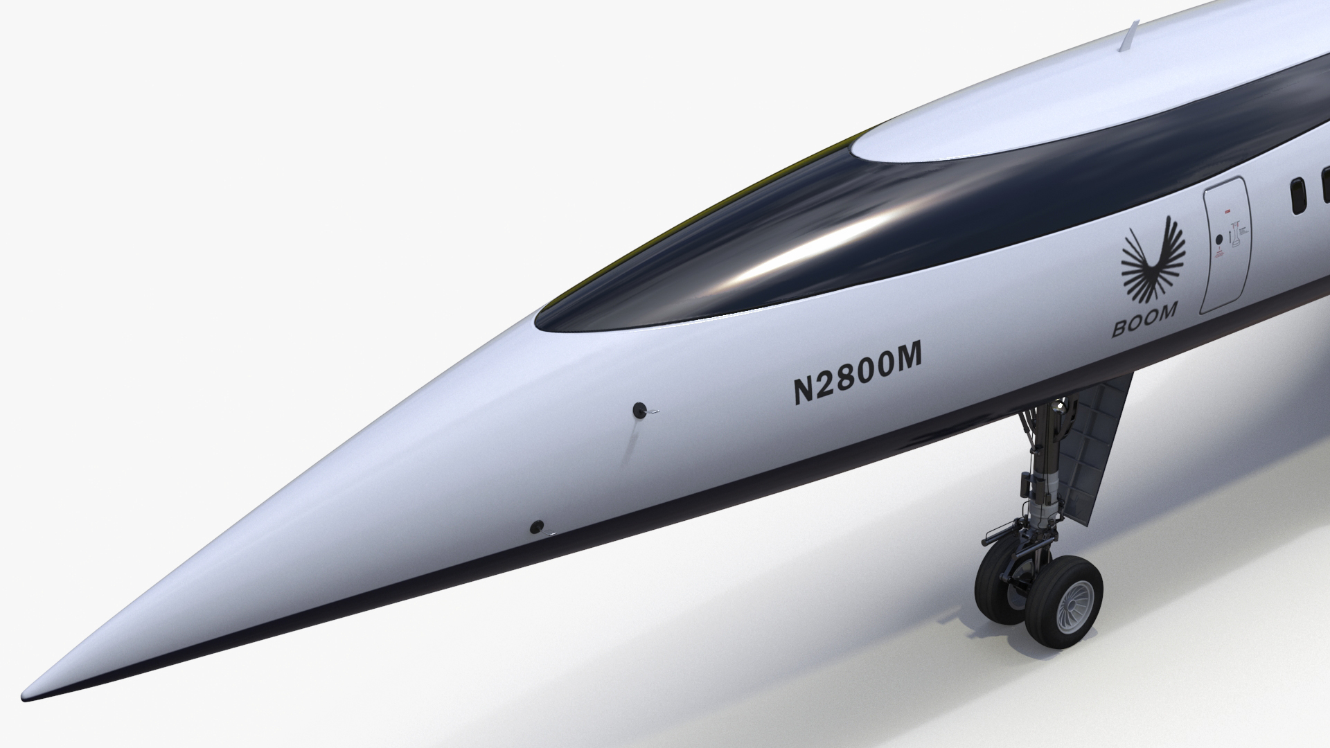 Overture Supersonic Jet Aircraft 3D