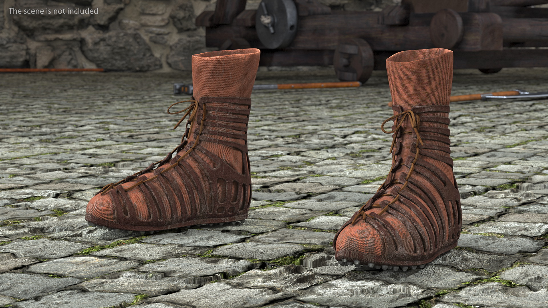 3D Roman Legionnaire Armor Set Worn Fur