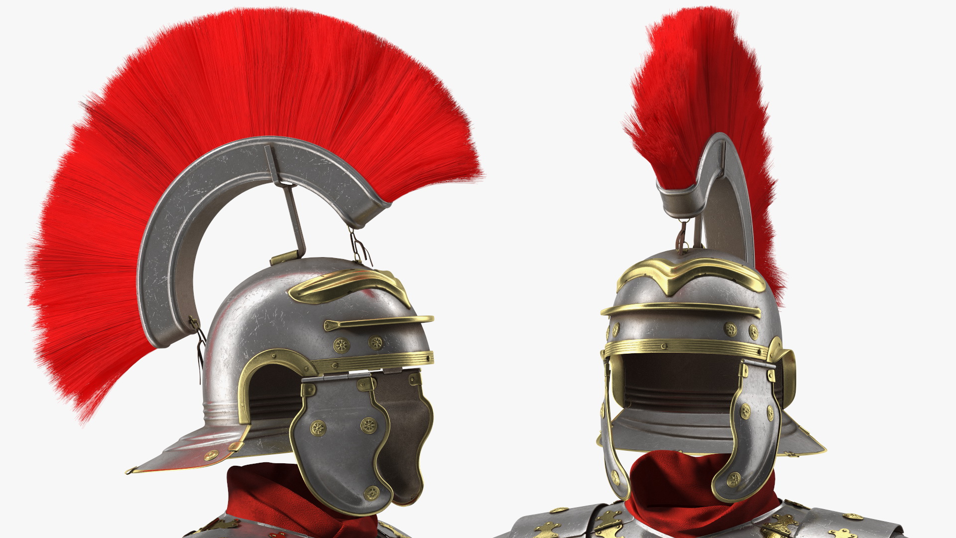 3D Roman Legionnaire Armor Set Worn Fur