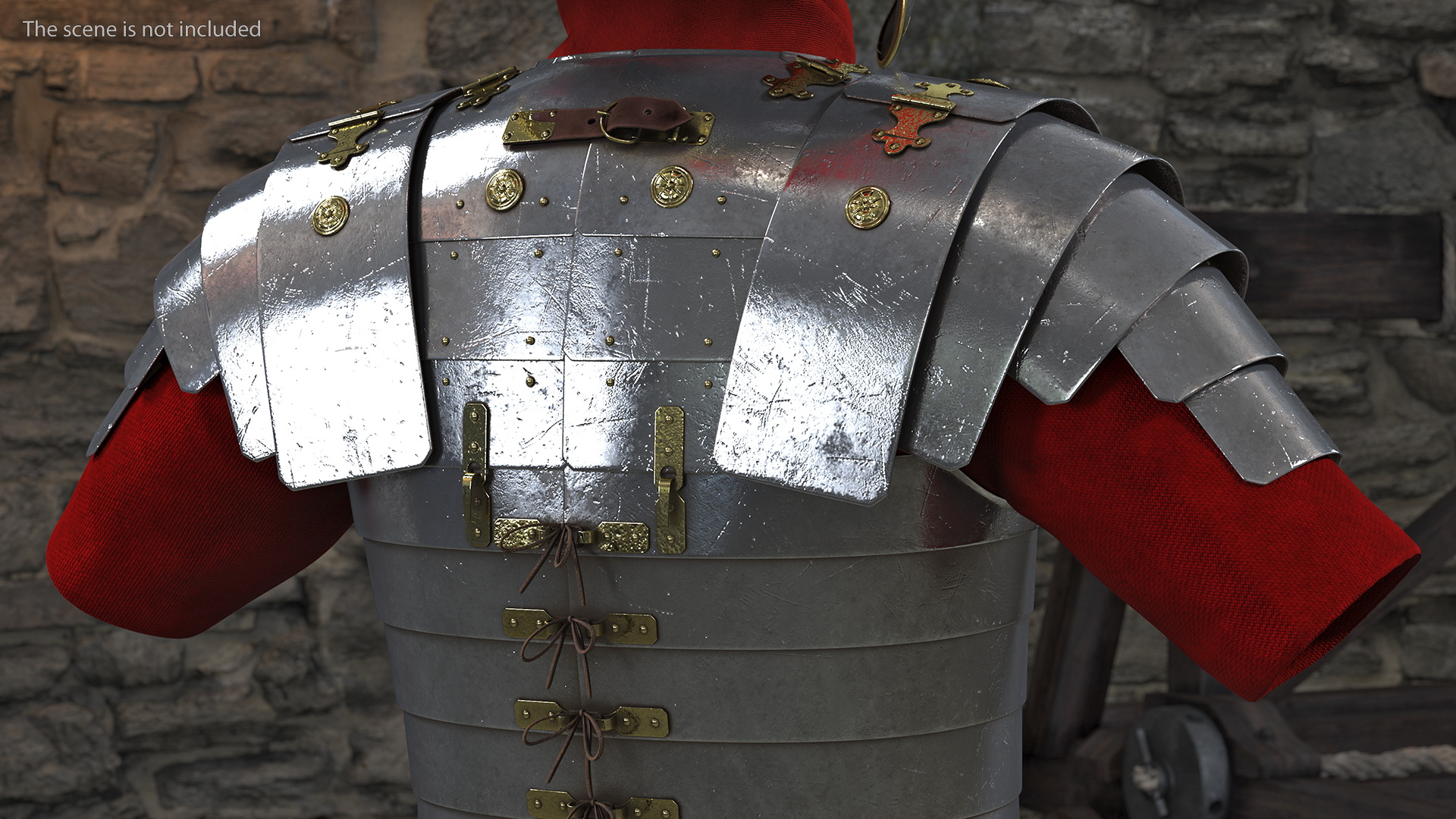 3D Roman Legionnaire Armor Set Worn Fur