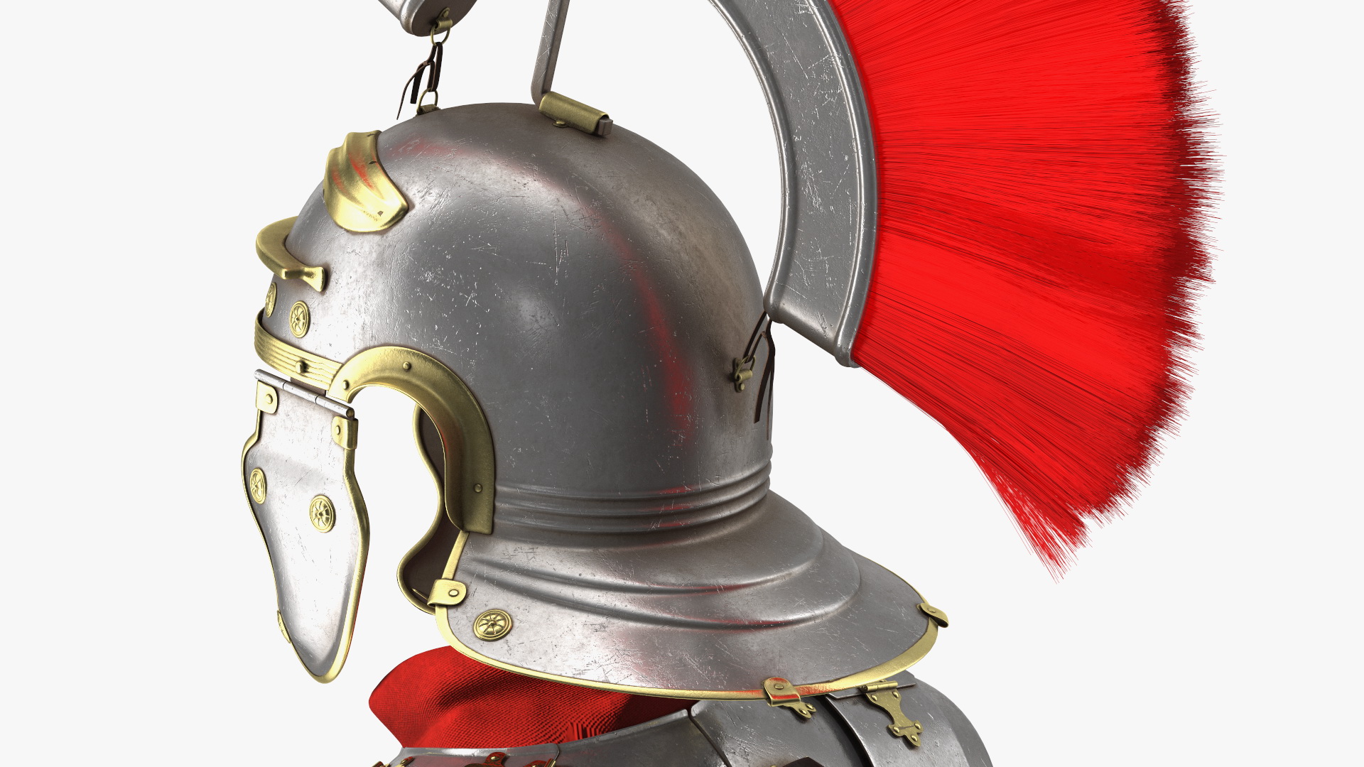 3D Roman Legionnaire Armor Set Worn Fur
