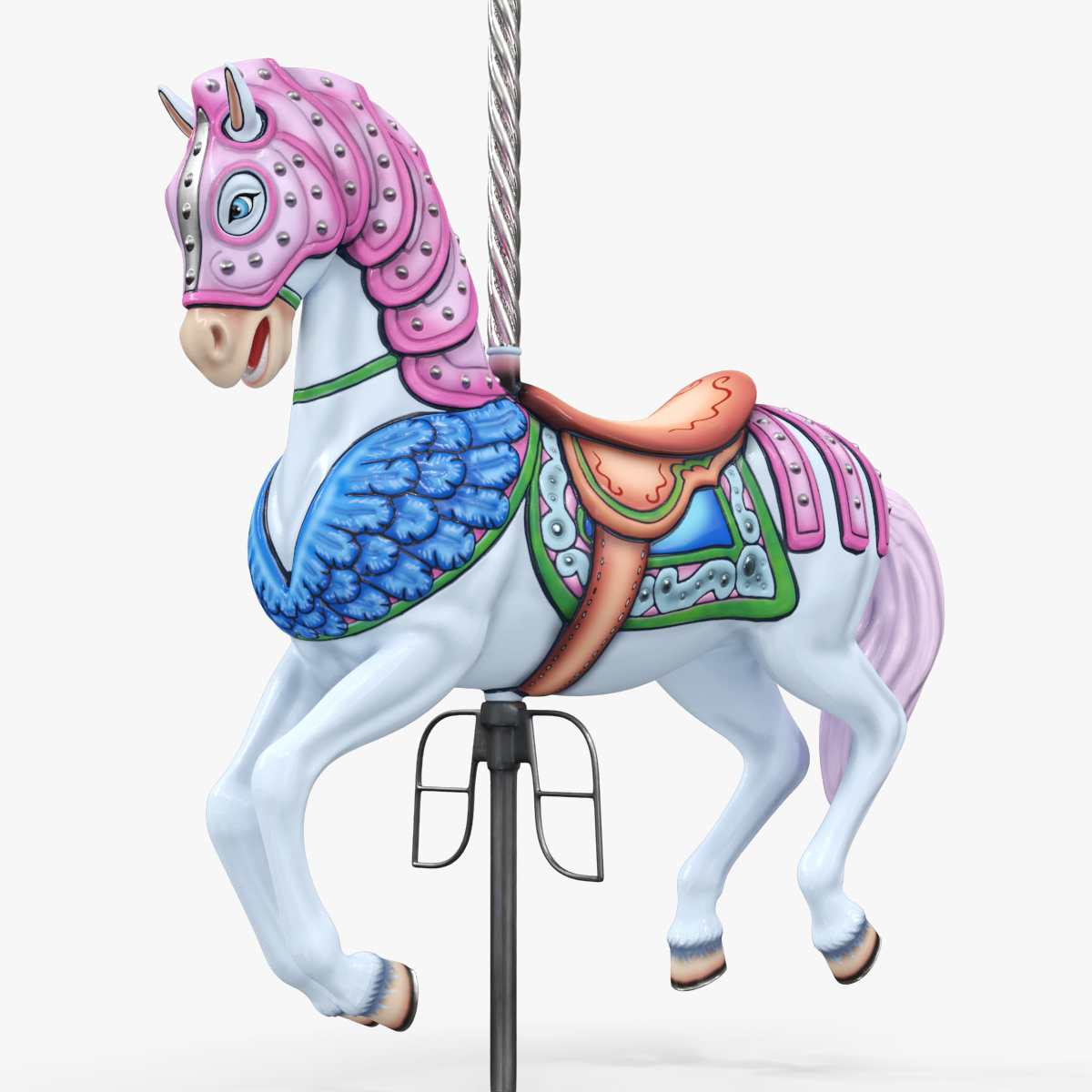 Pink Carousel Horse