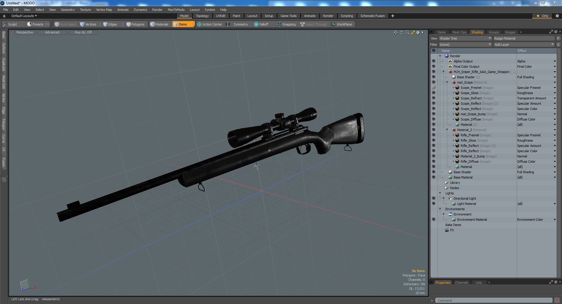 M24 Sniper Rifle AAA Game Weapon 3D