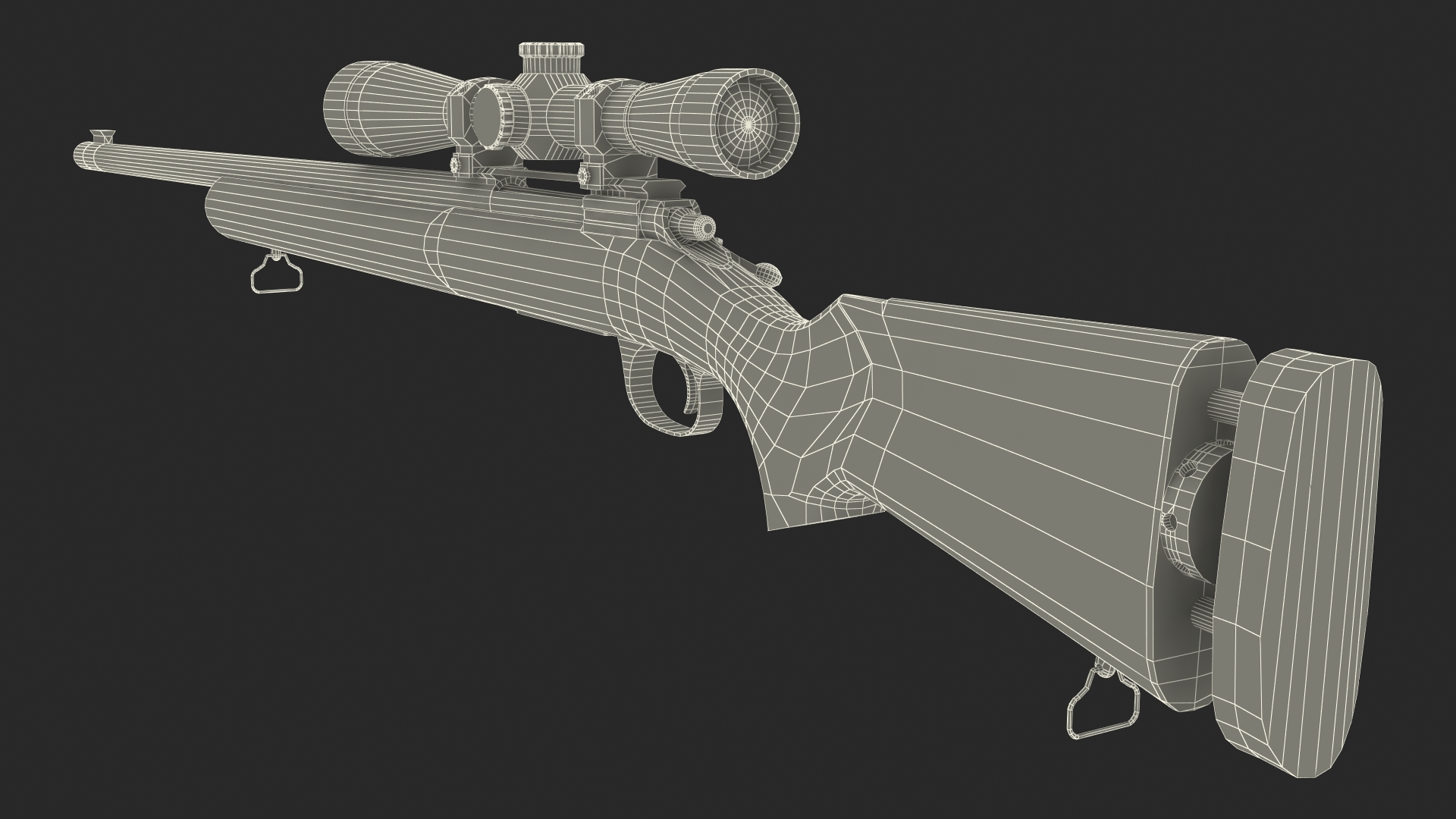M24 Sniper Rifle AAA Game Weapon 3D