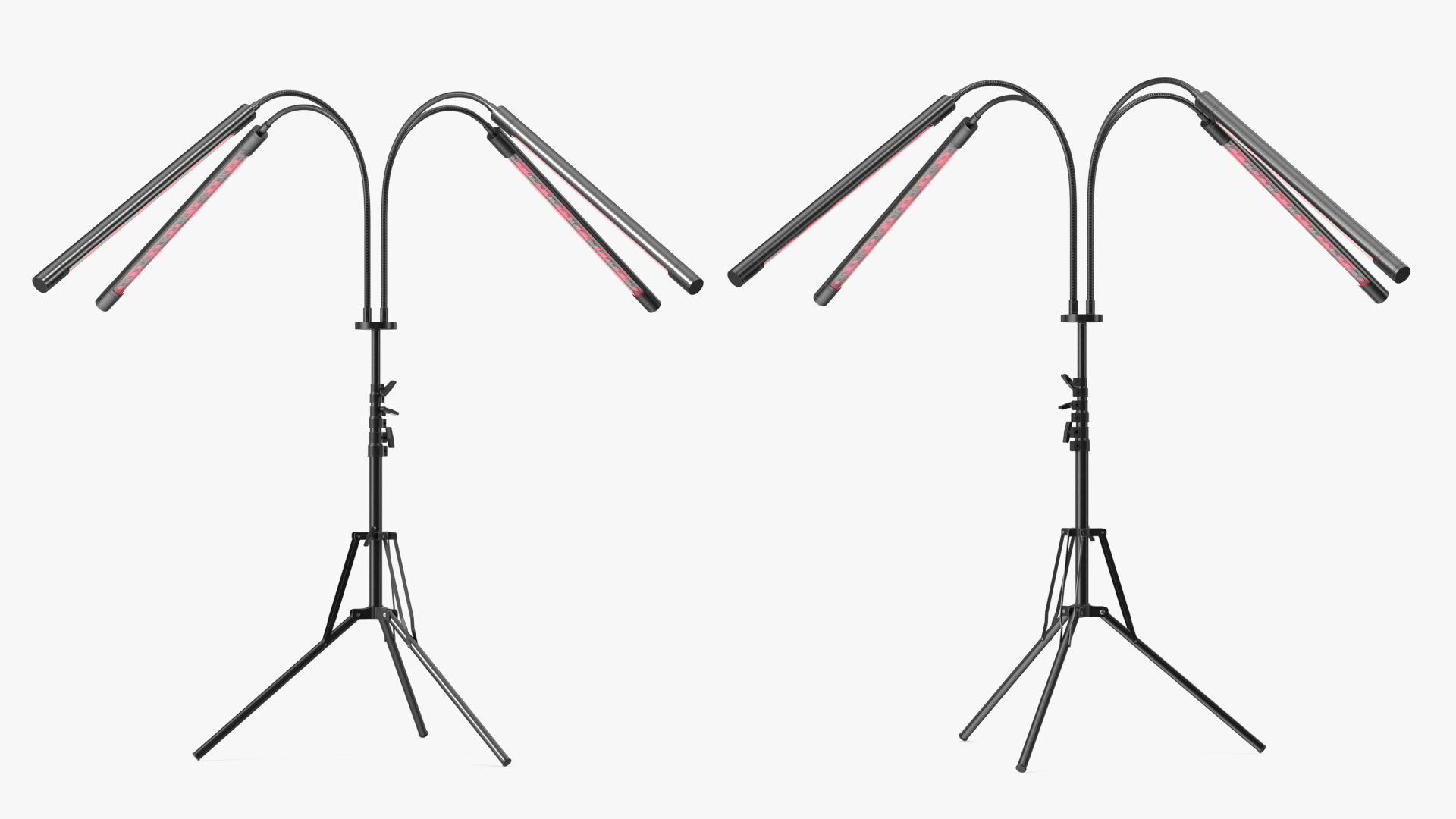 3D model LED Grow Light Stand Short Red