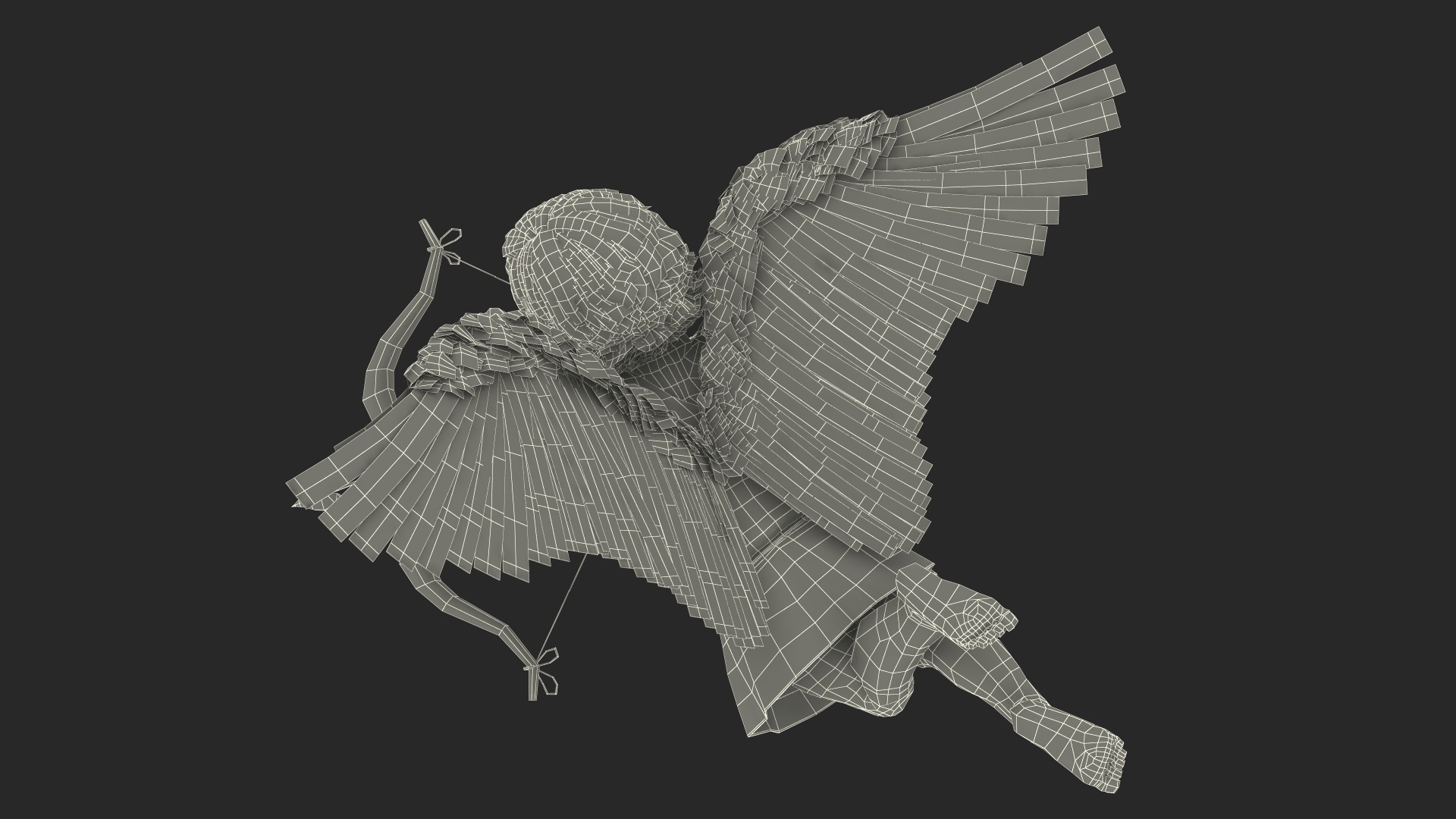 3D model Boy Cupid Aiming at Woman