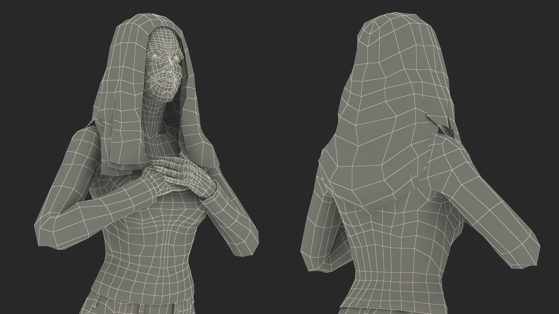 3D model Boy Cupid Aiming at Woman