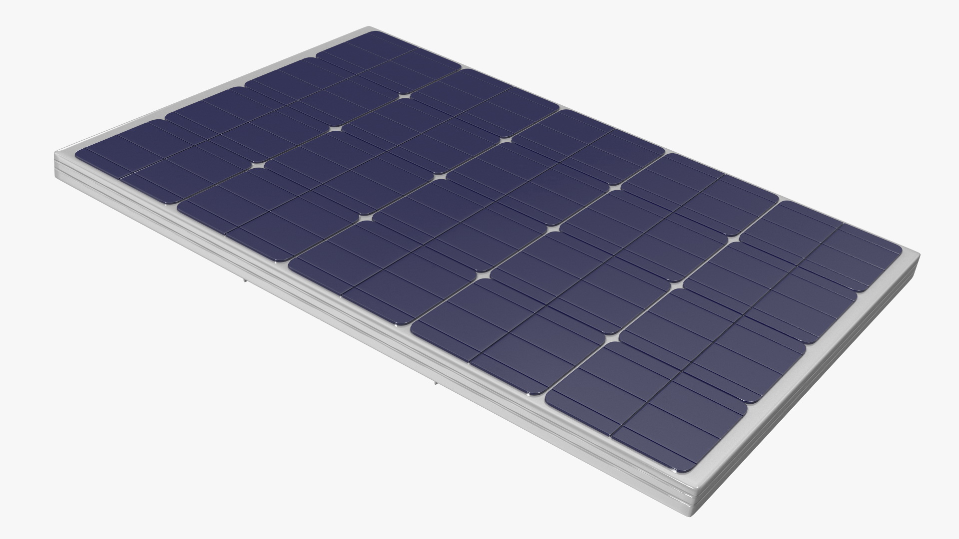 Metal Tile with Solar Panel 3D
