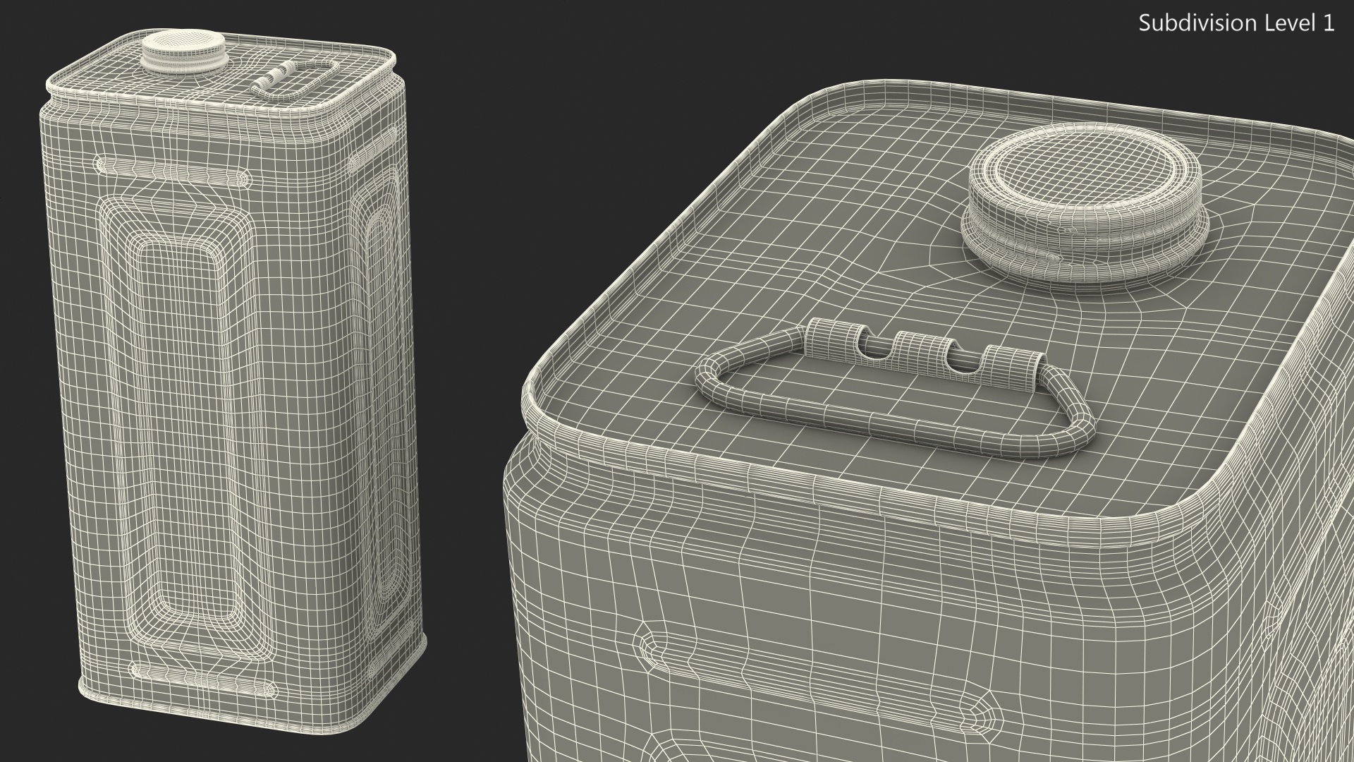 3D model Olive Oil 5 Litre Tin Can