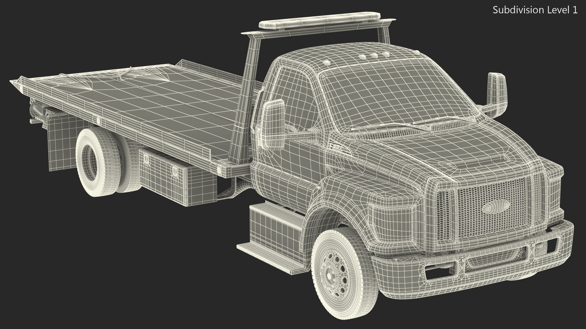 Ford F650 Tow Truck 3D model