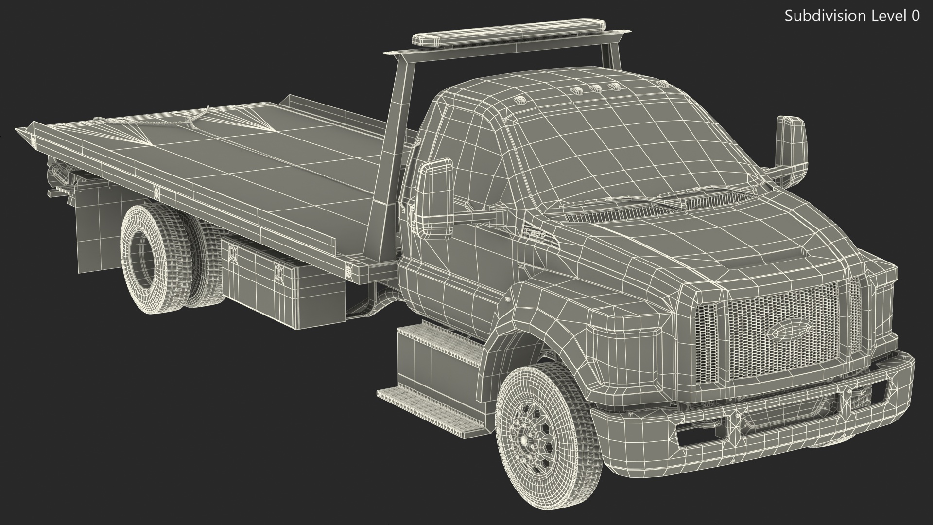 Ford F650 Tow Truck 3D model