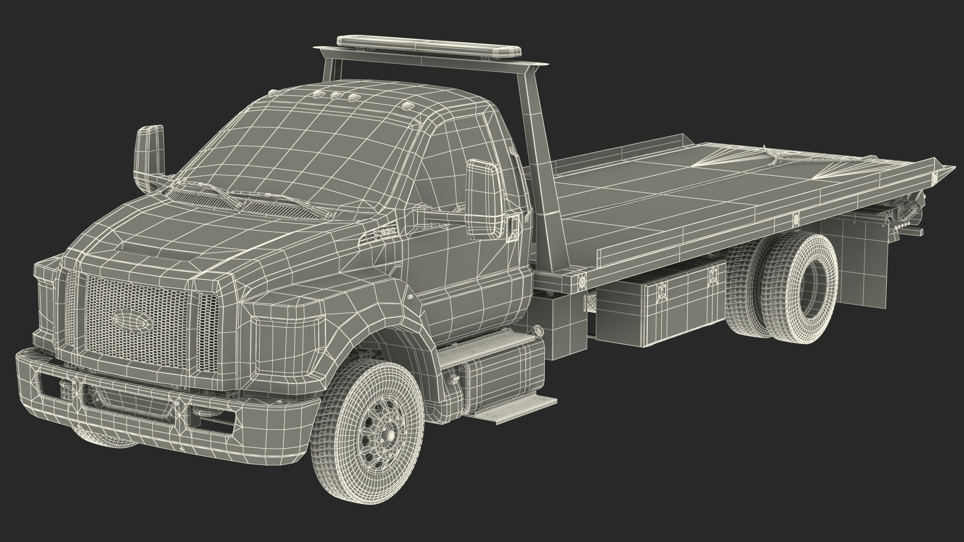 Ford F650 Tow Truck 3D model